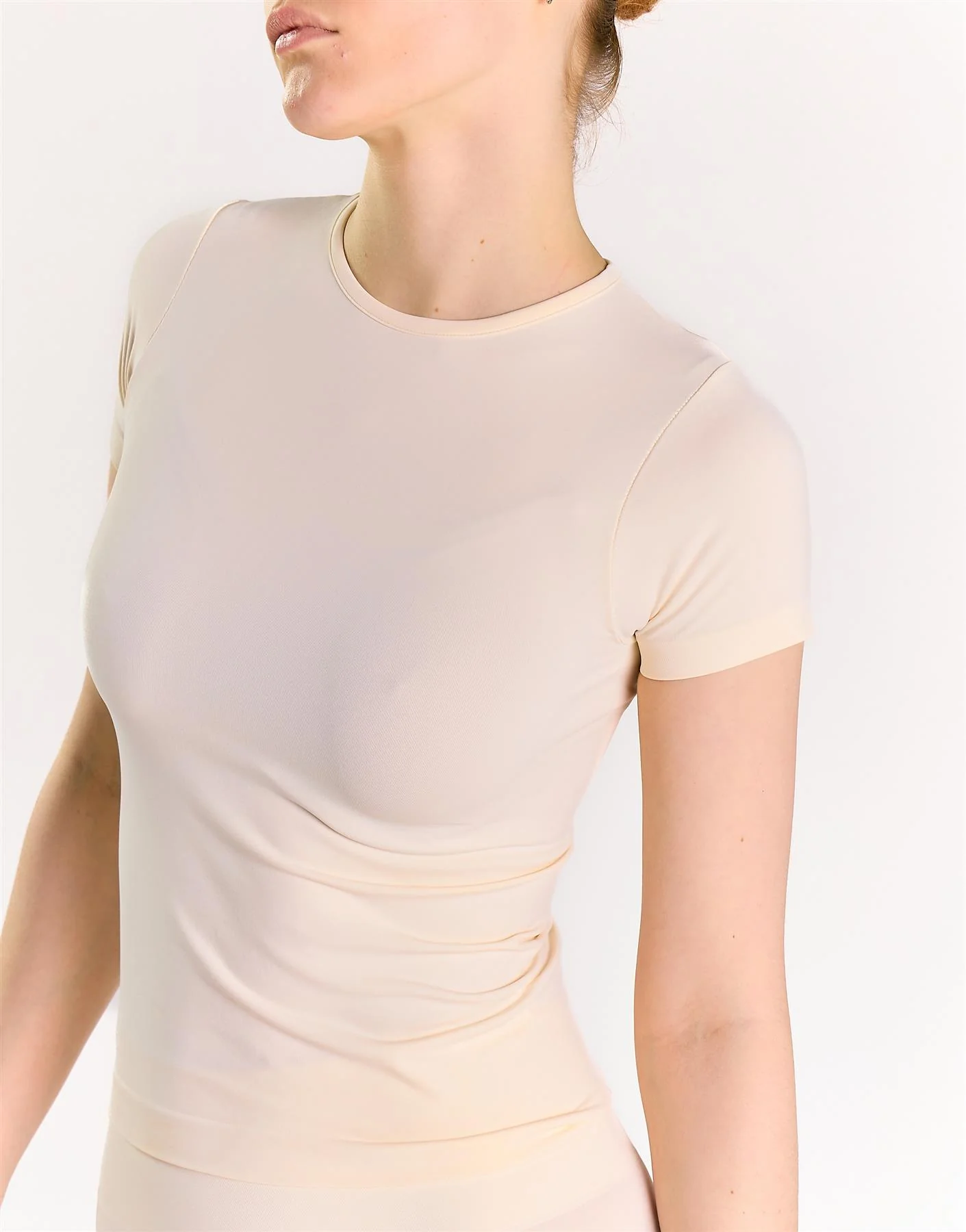 Agon White Activewear Top
