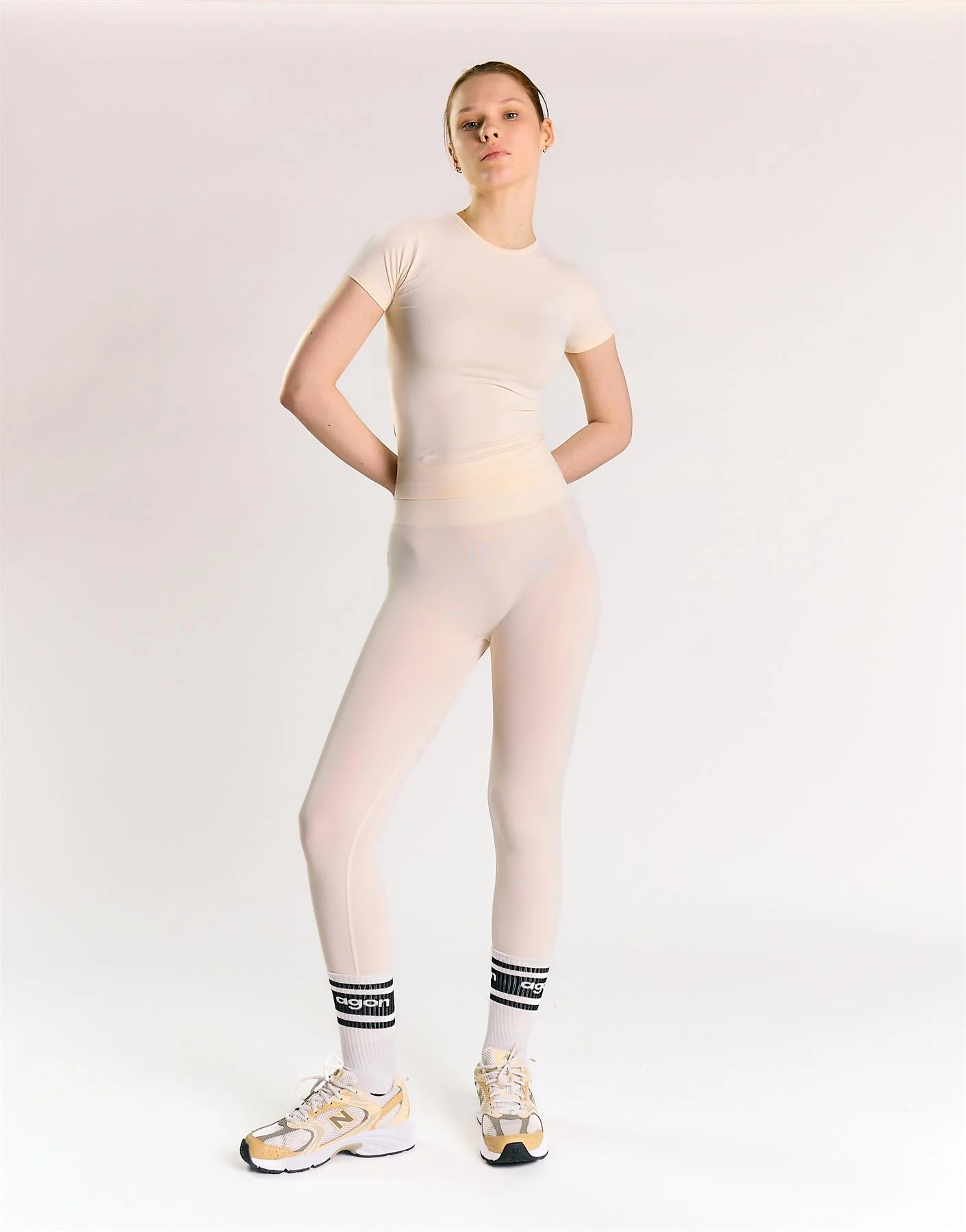 Agon White Activewear Top - Image 3