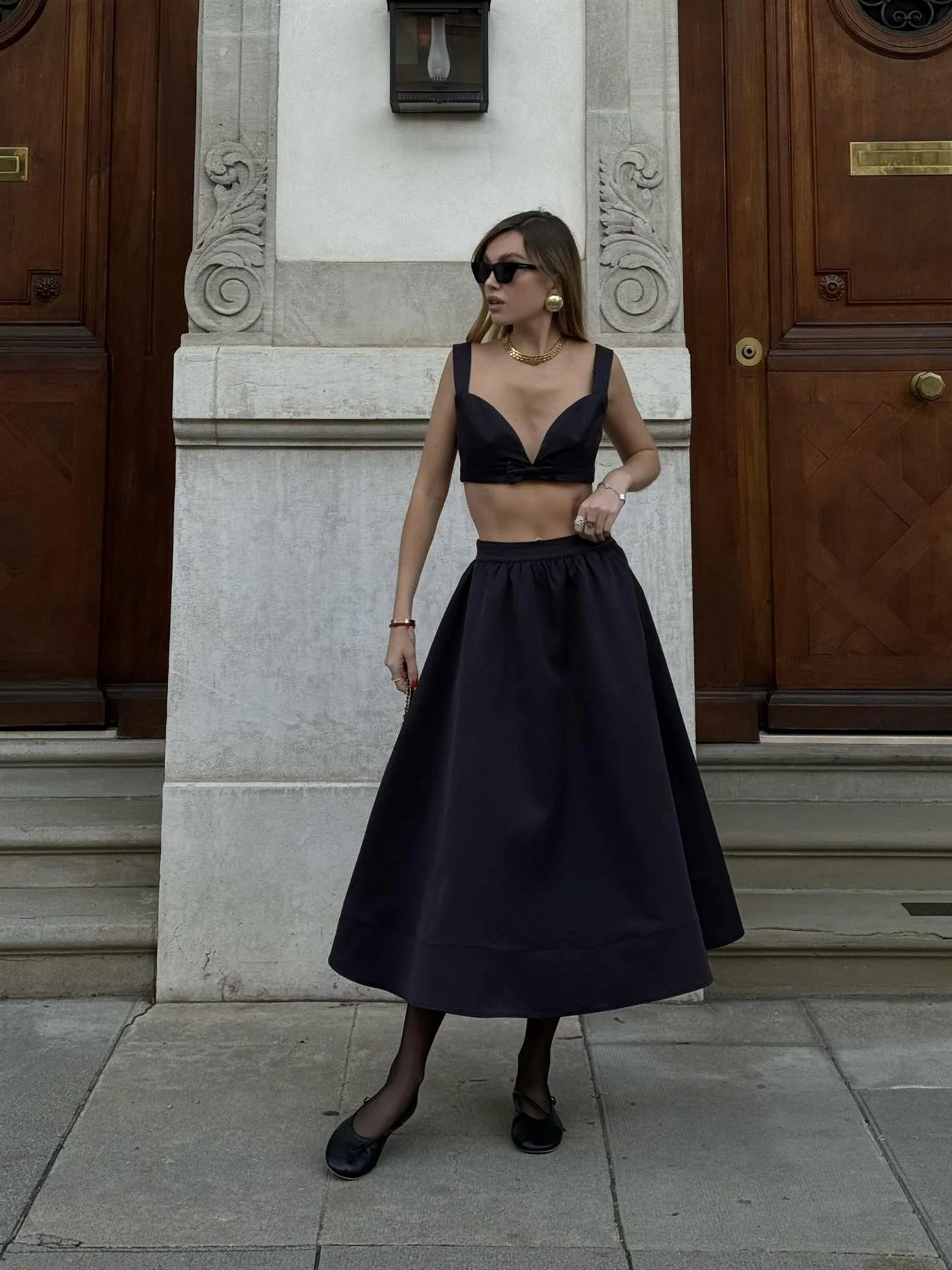 Black Audrey Co-ord Bow-Bralette - Image 3