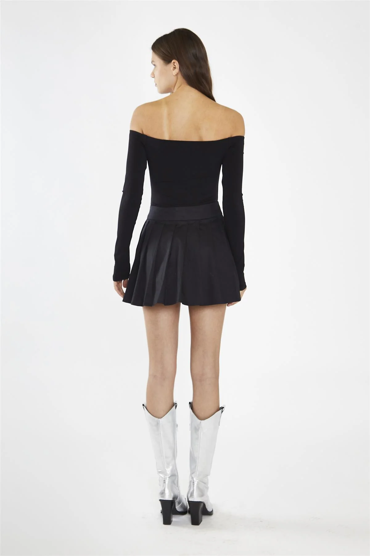 Black Bardot Bodysuit - Image 2