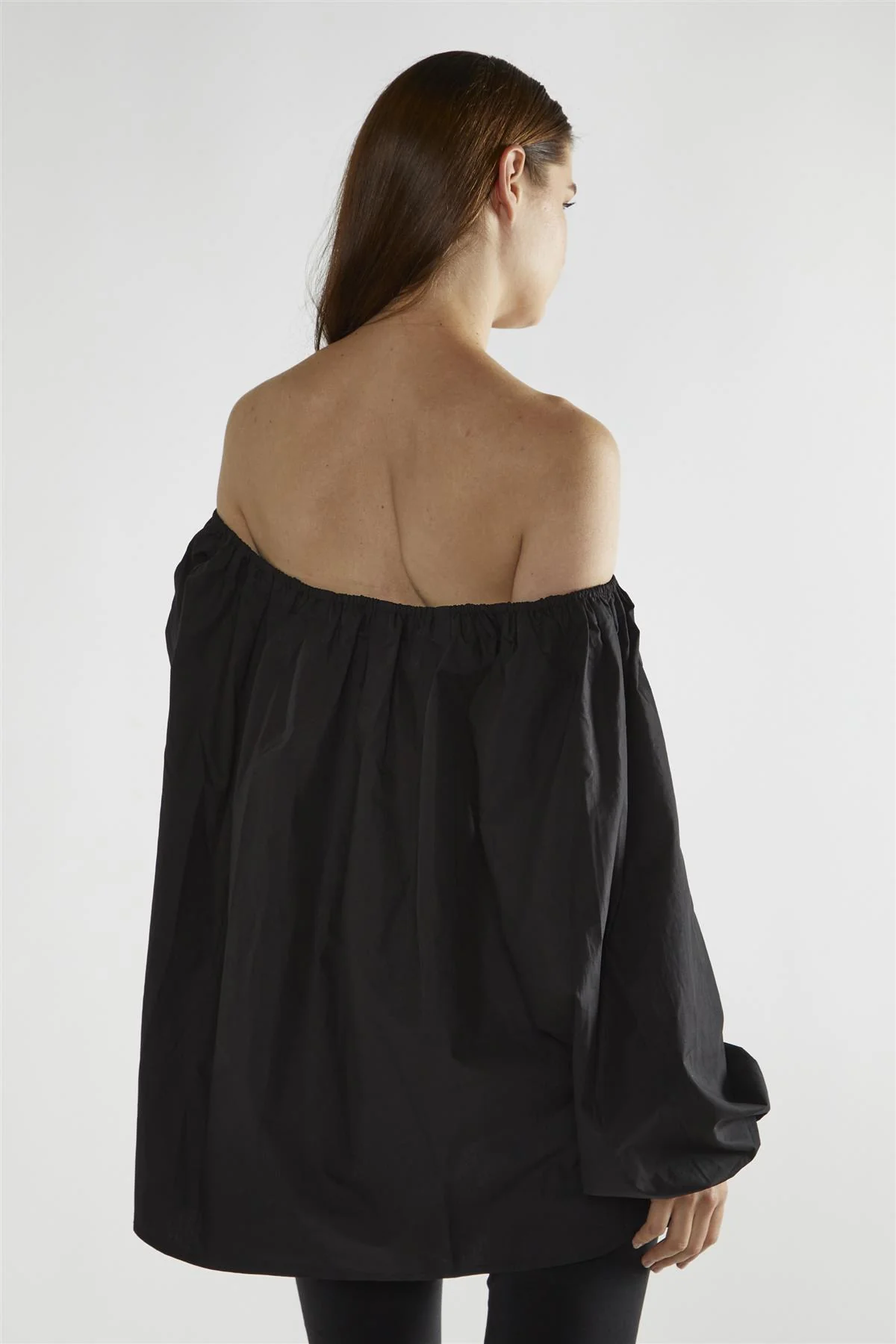 Black Bardot Long-Sleeve Top - Image 2