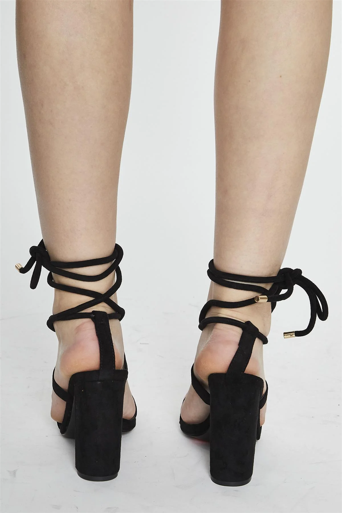 Black Block Strappy Heel - Image 3
