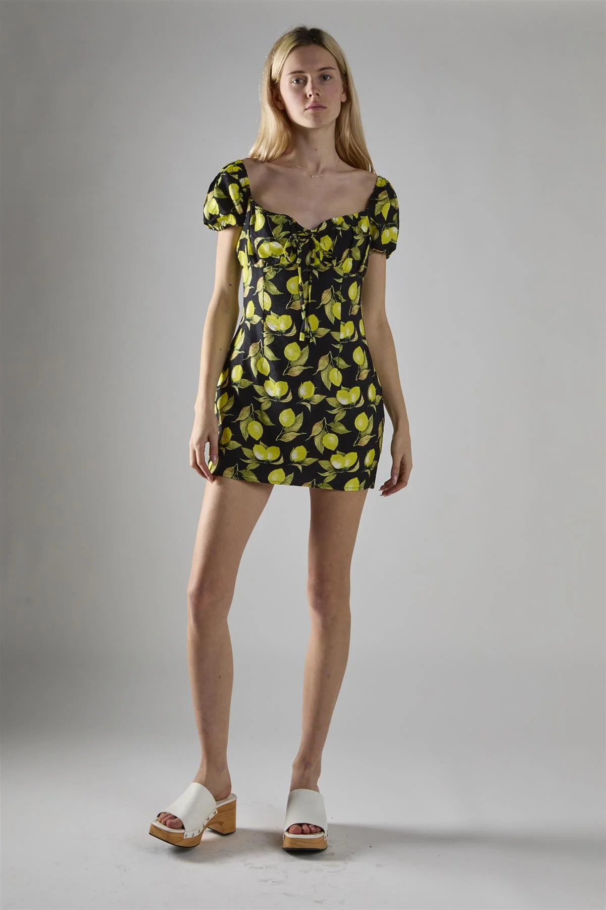 Black Colour Short Sleeve Dress - Image 5