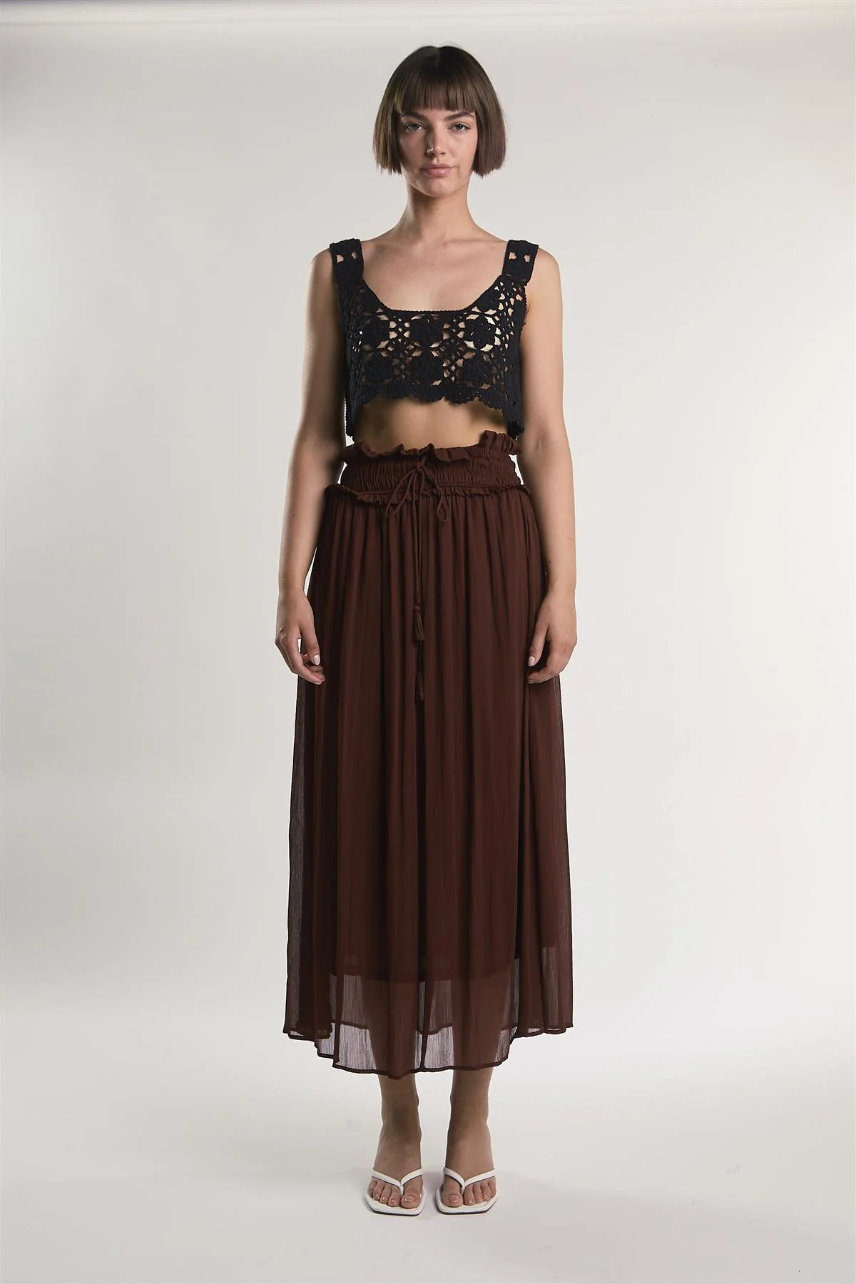 Black Crochet Crop-Top - Image 5