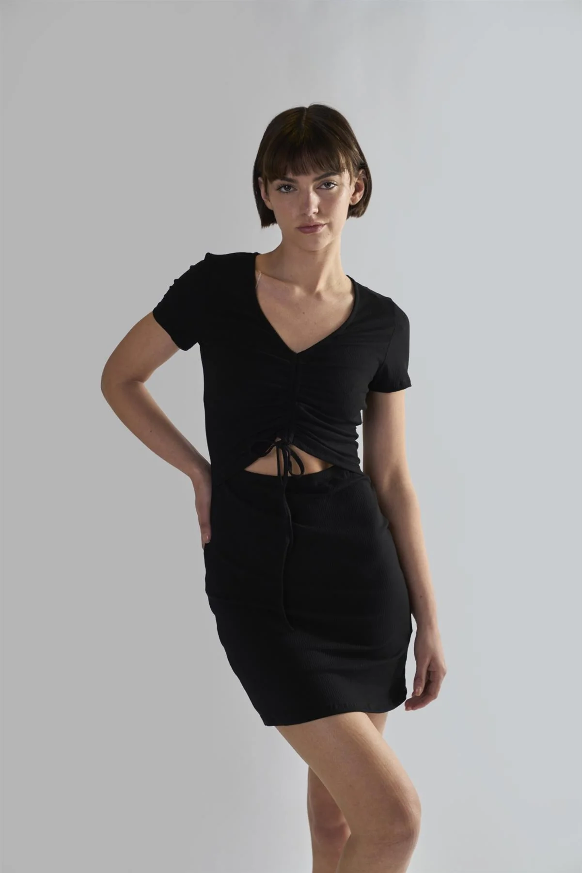 Black Cut-Out- Mini-Dresses - Image 3