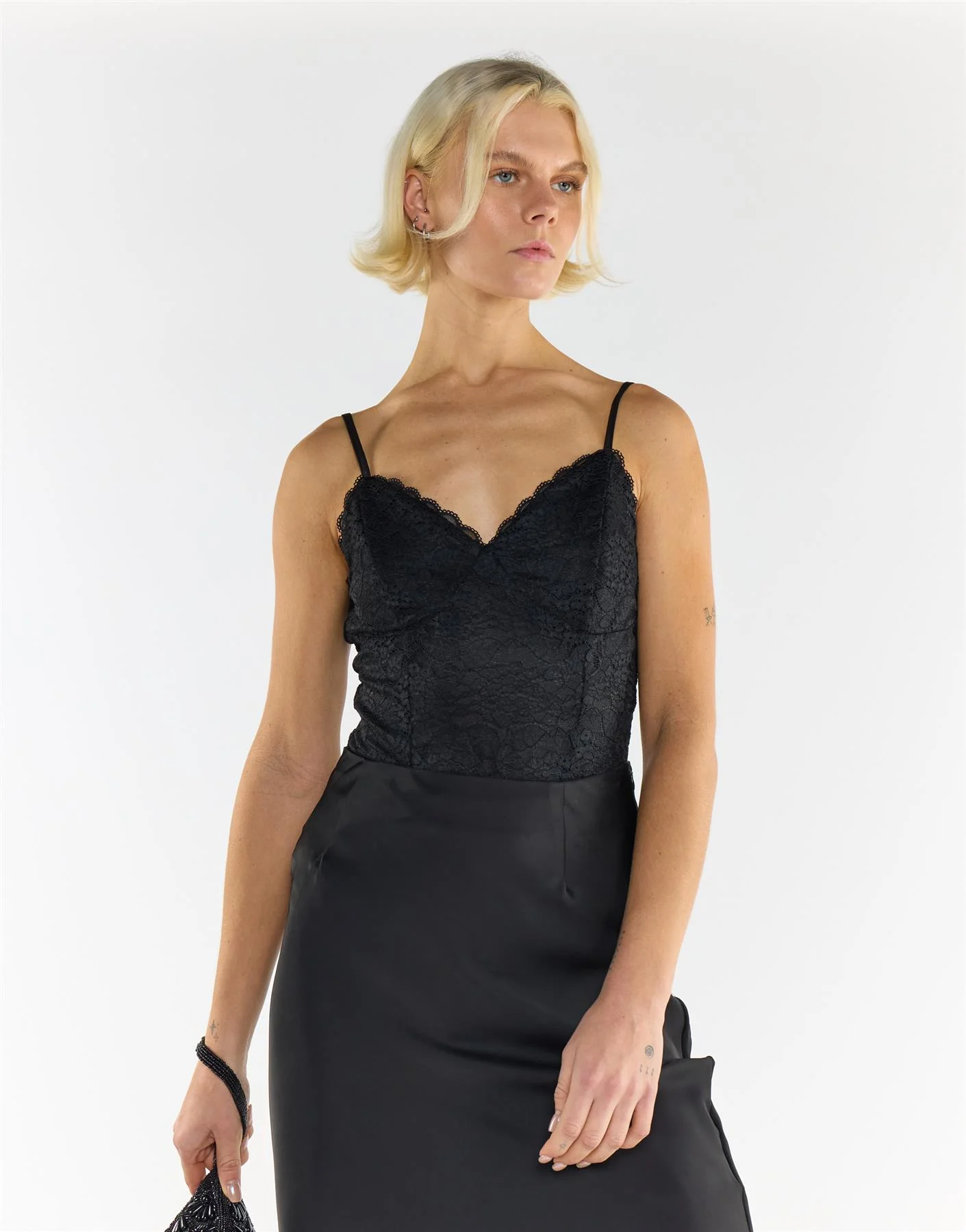 Black Lace Bodysuit - Image 2