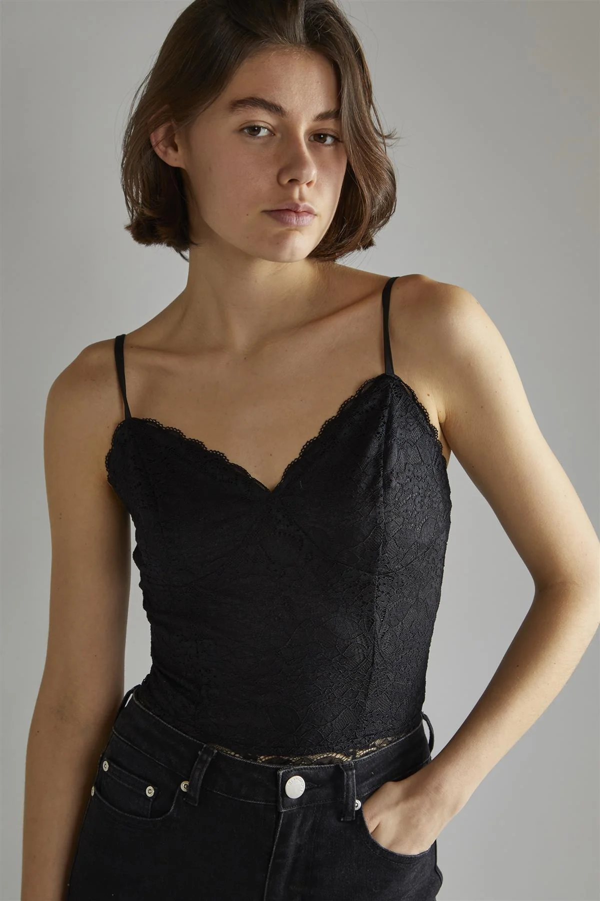 Black Lace Bodysuit - Image 5