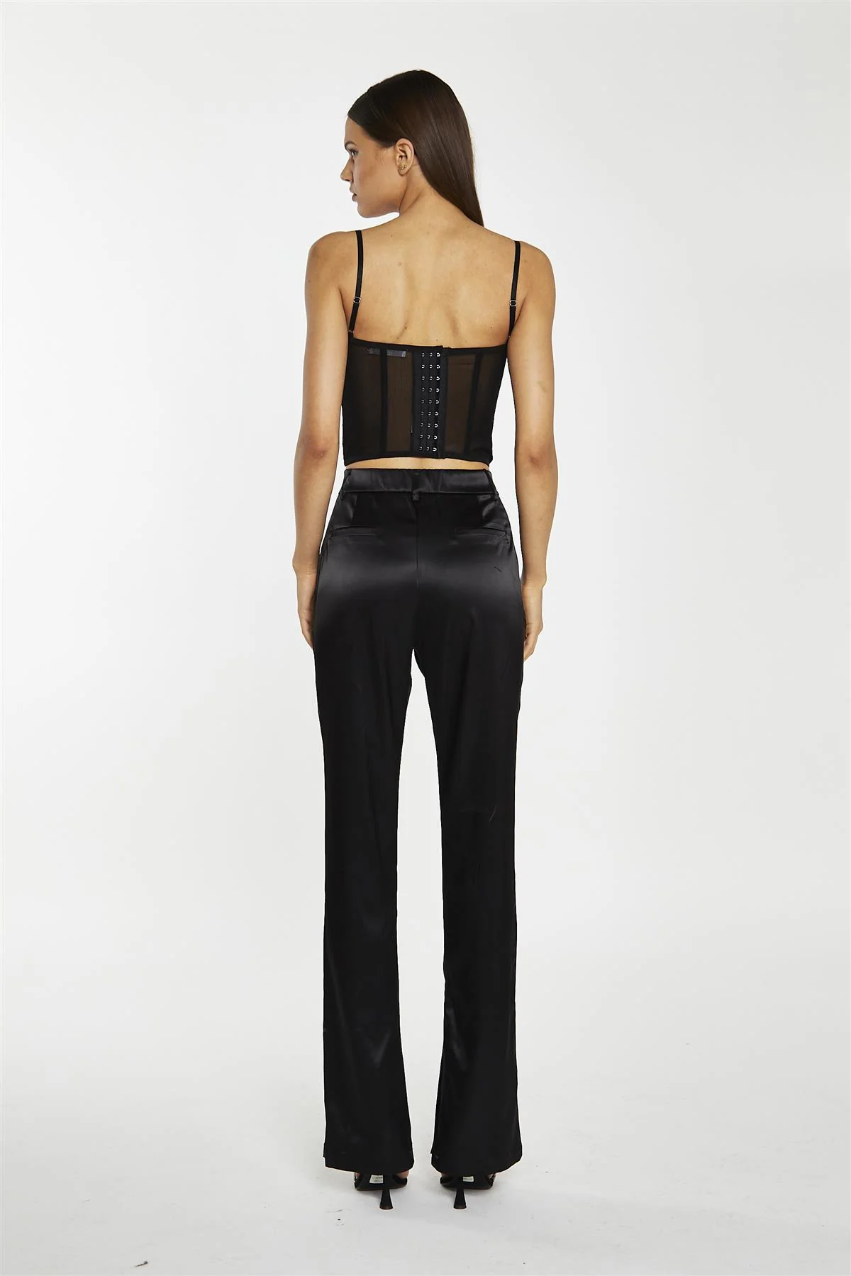 Black-Lace Corset Top - Image 2