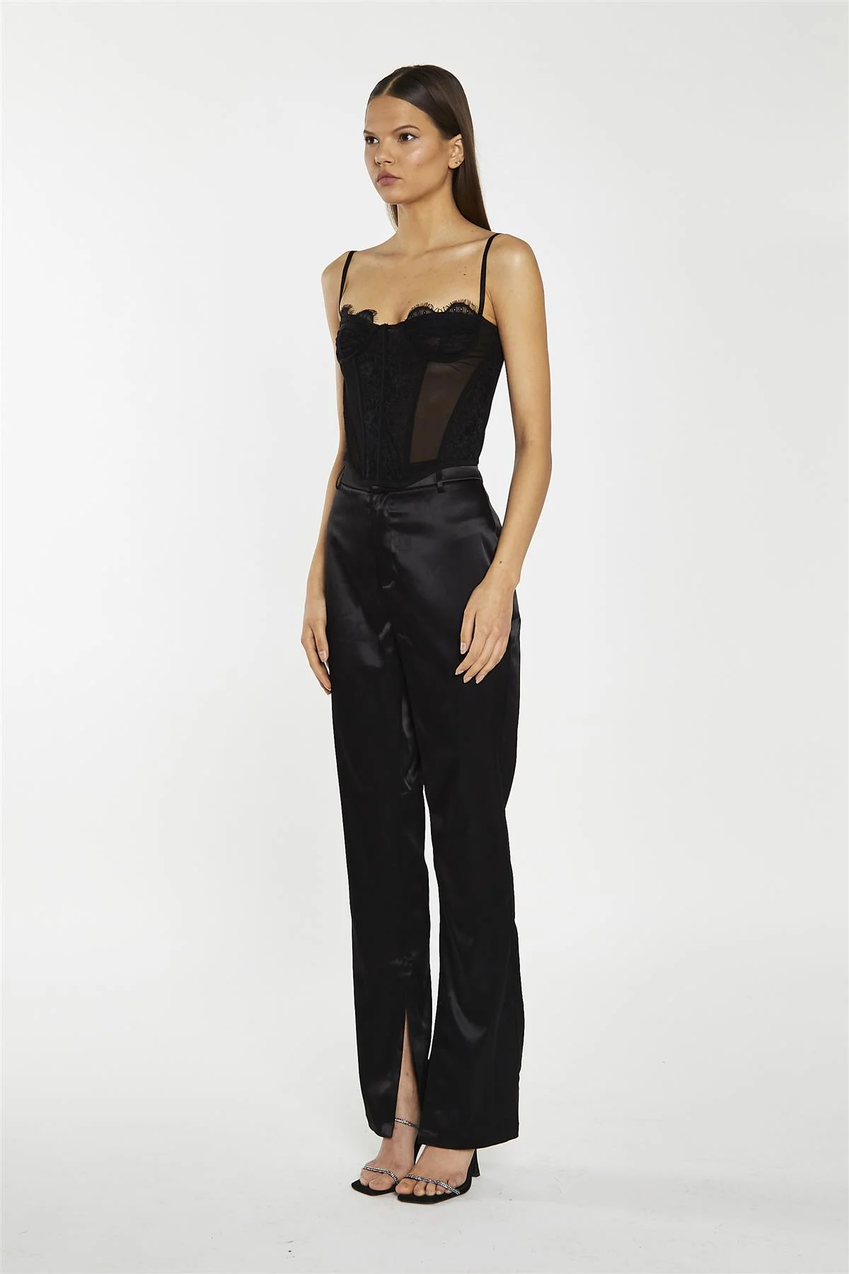 Black-Lace Corset Top - Image 4