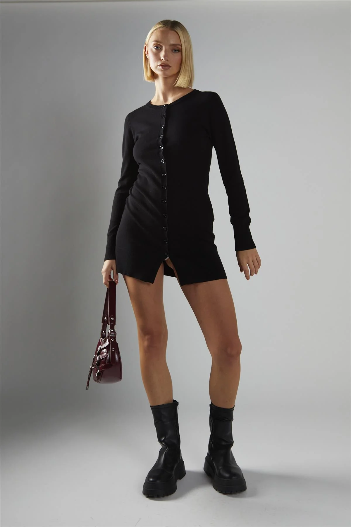 Black Longline Cardigan