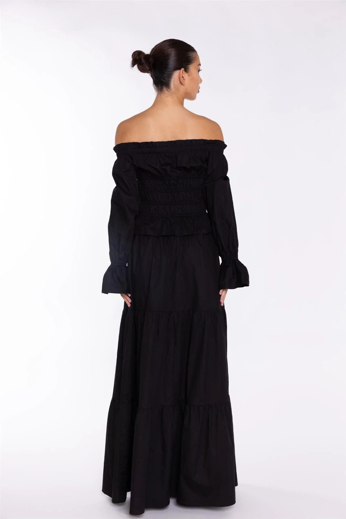 Black Smocked Top - Image 2