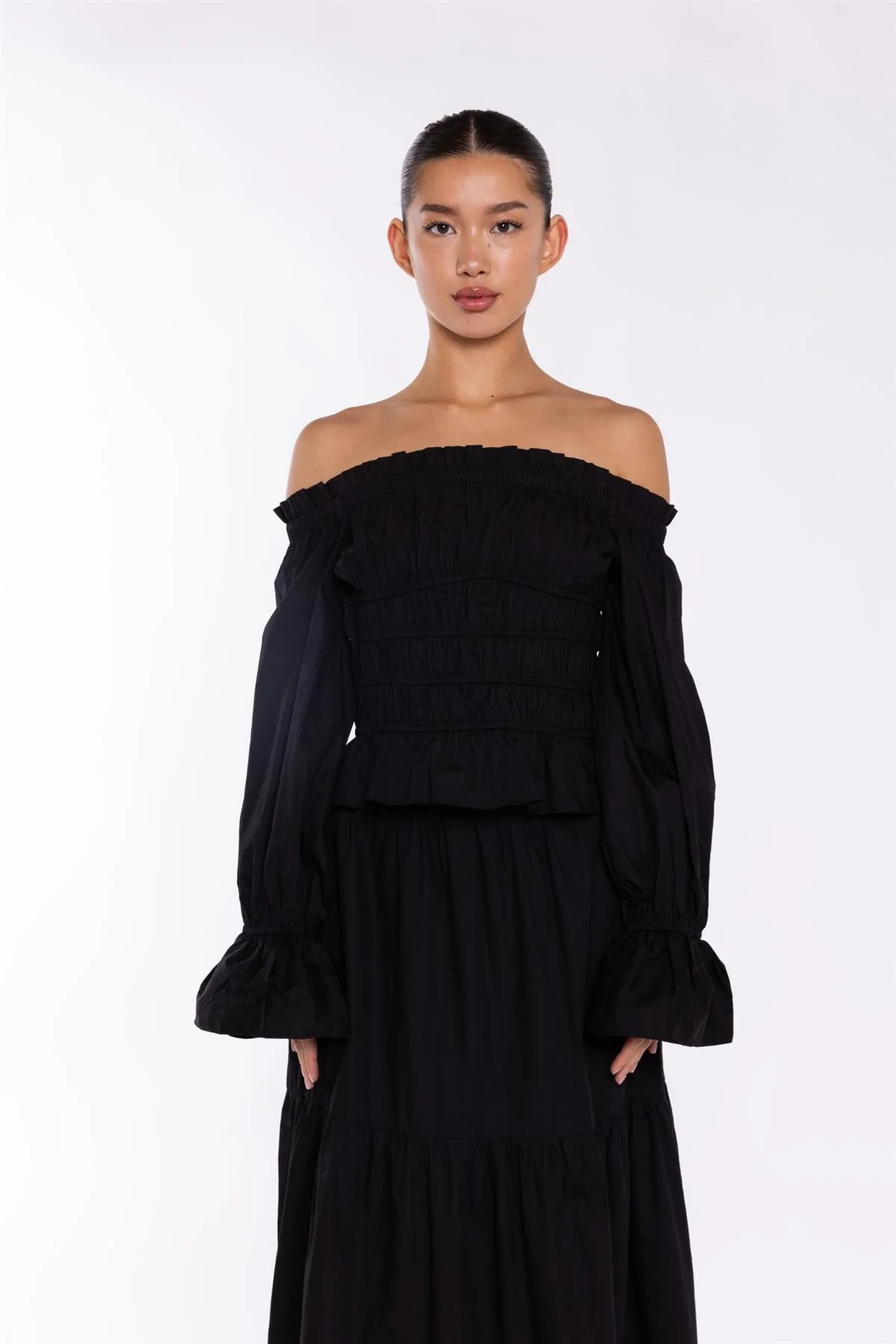 Black Smocked Top - Image 3
