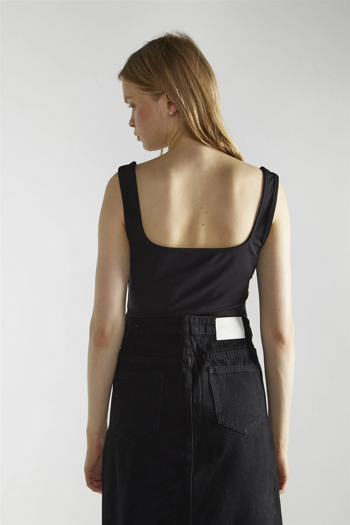 Black Square-Neck Bodysuit - Image 2