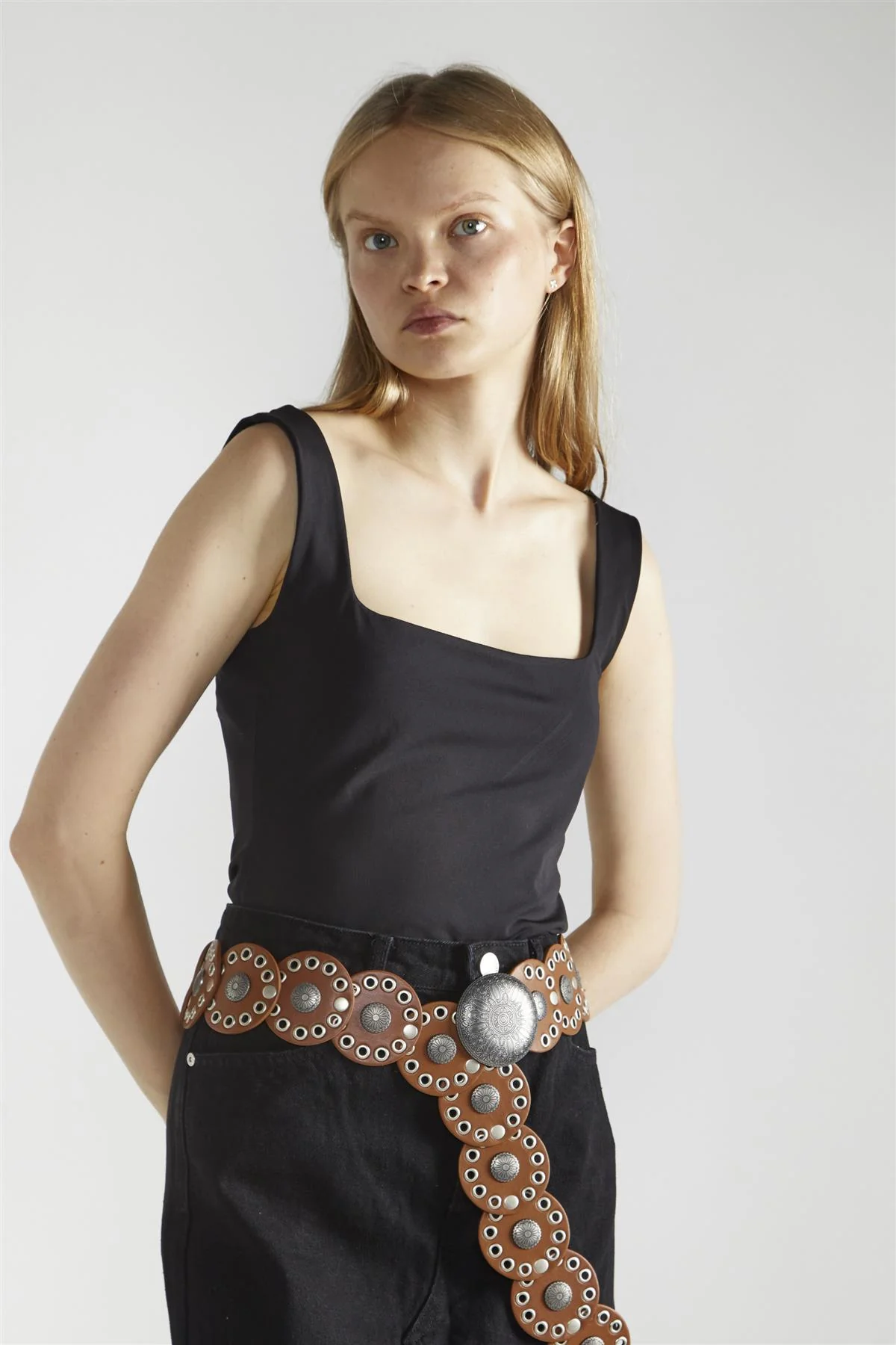 Black Square-Neck Bodysuit - Image 3