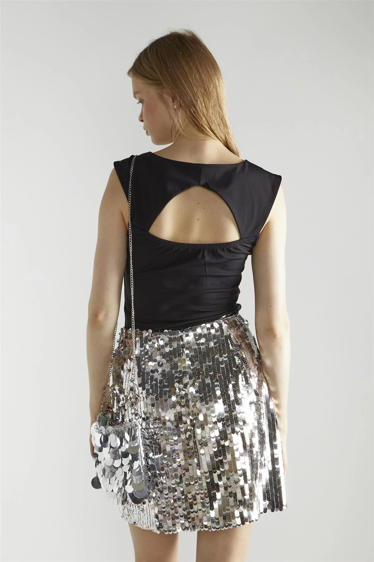 Black Square-Neck Top - Image 2
