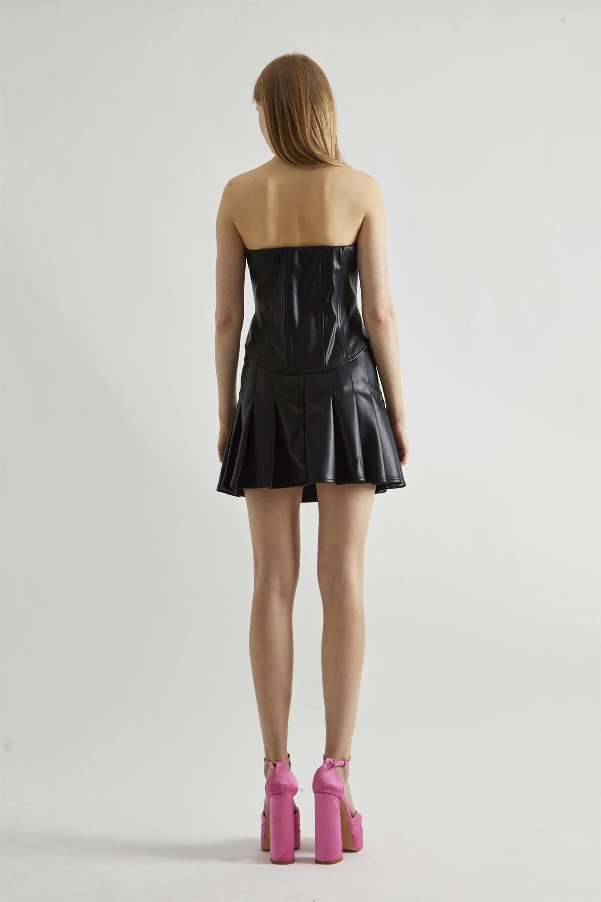 Black Zip-Through Corset-Top - Image 2