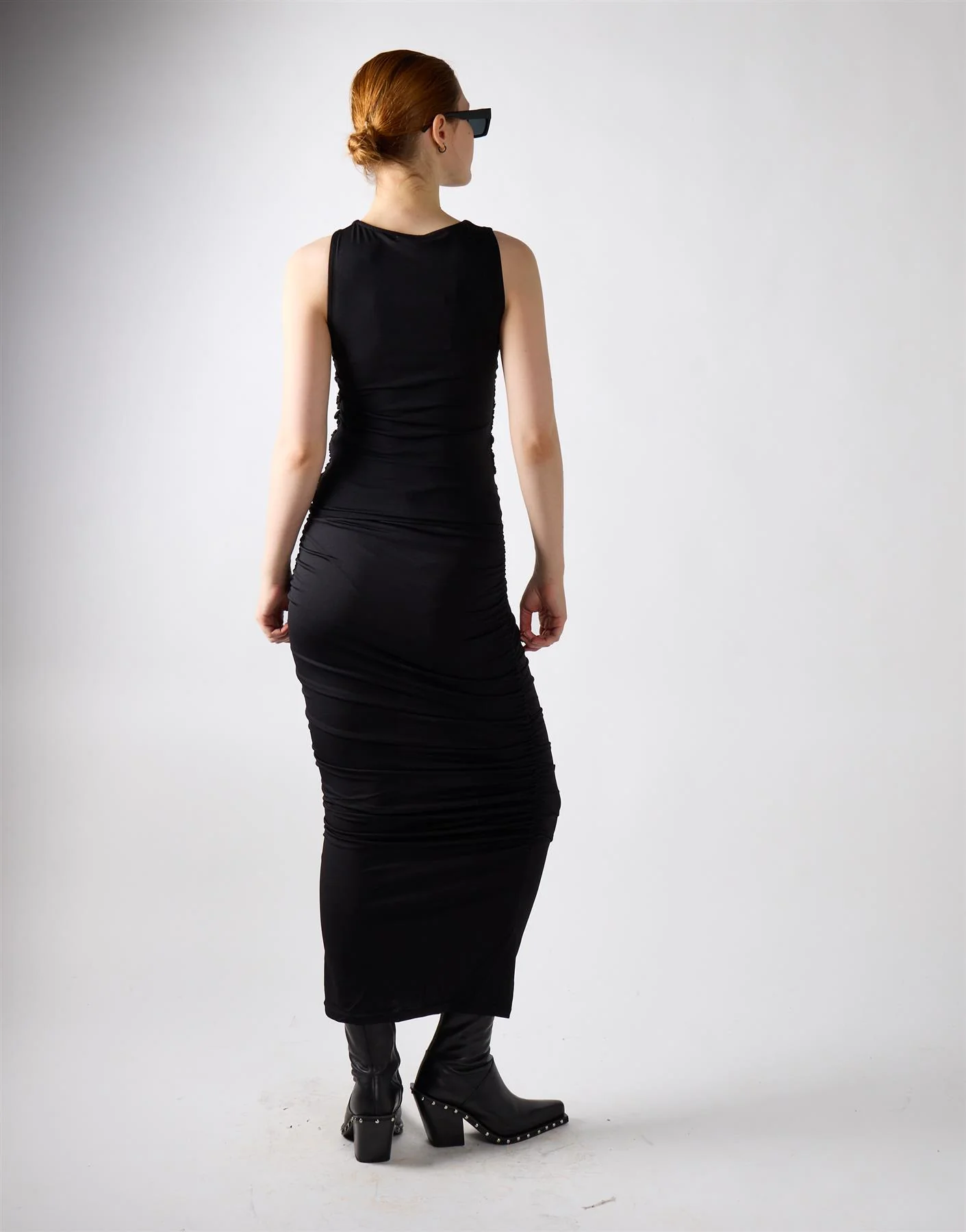 Black Bodycon Midi Skirt - Image 2