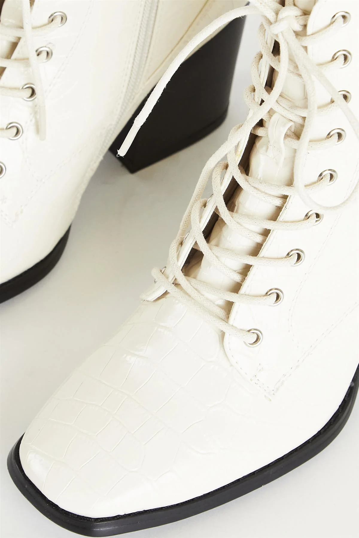Bone Lace Up Ankle Boot Ankle Boot-Lace Up Boot - Image 4