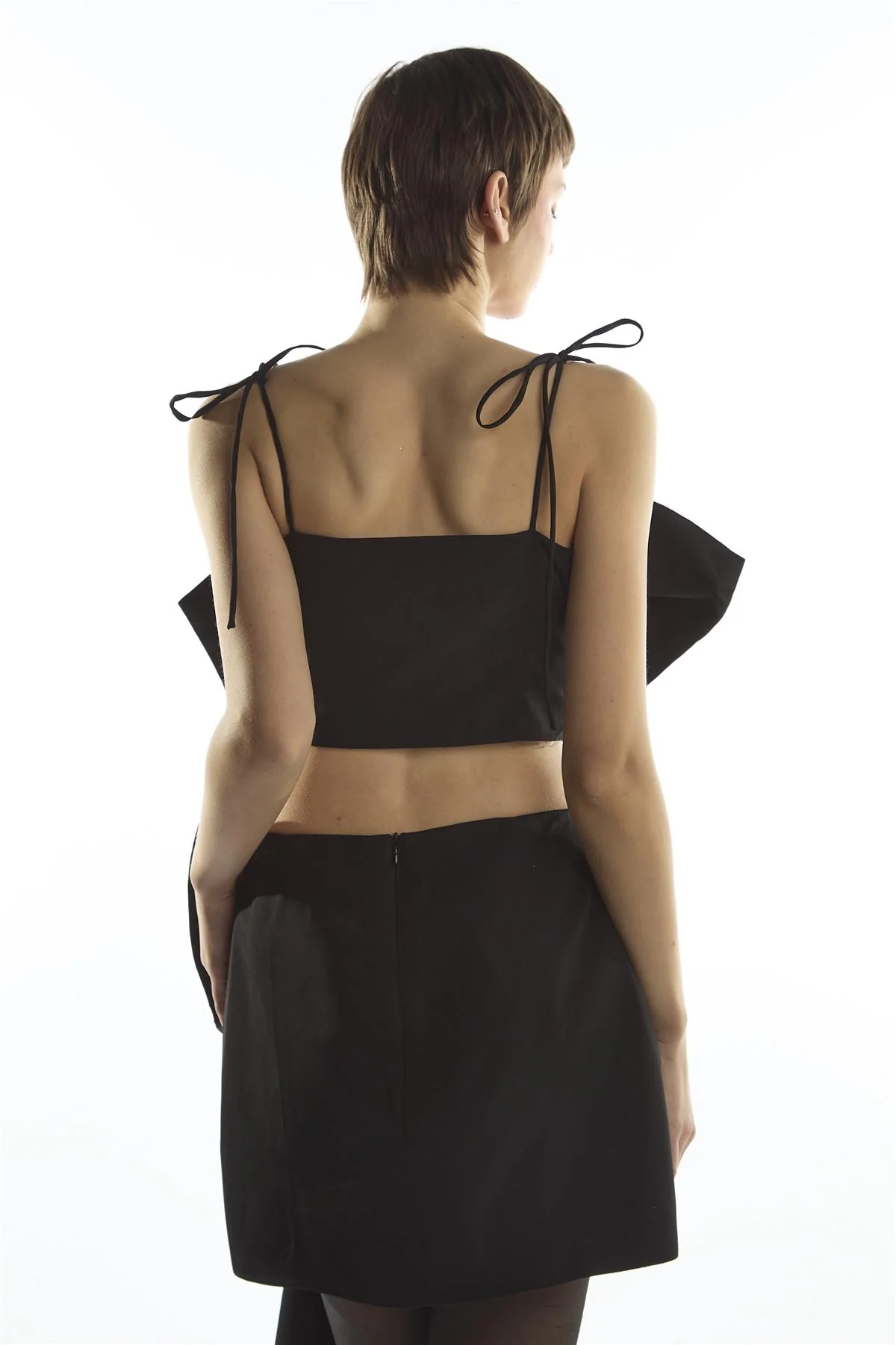 Bow Crop Top - Remi Co-ord Black - Image 2