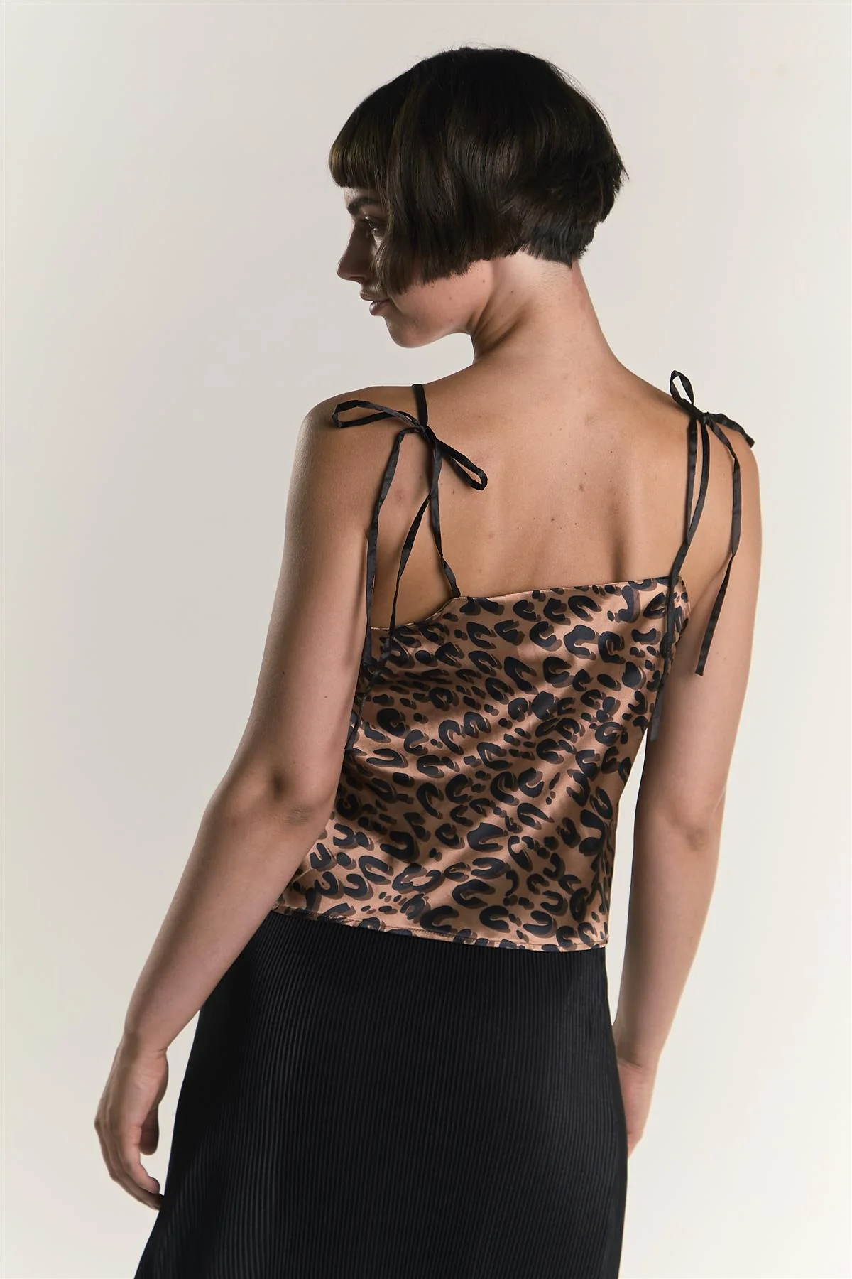Brown Animal Top With Tie Straps - Image 2