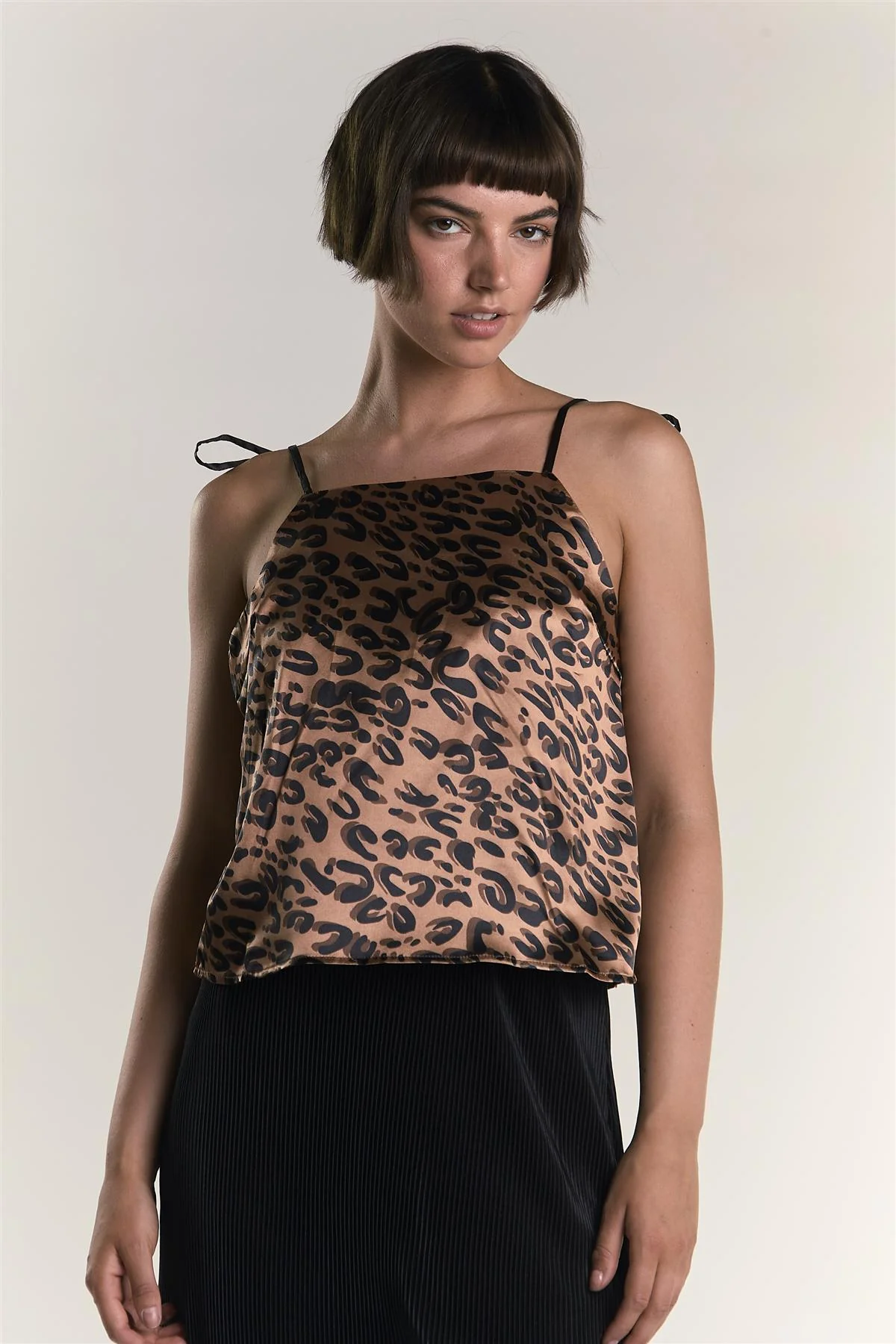 Brown Animal Top With Tie Straps - Image 3