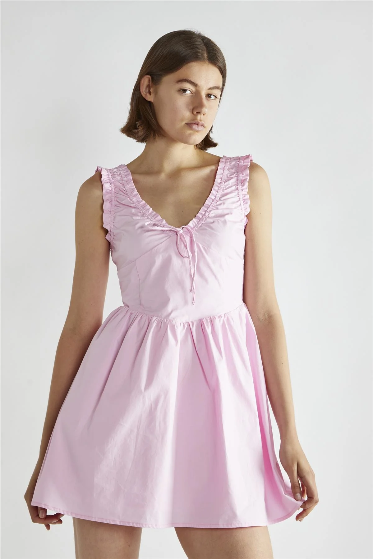 Candy-Pink Skater Mini-Dress - Image 3