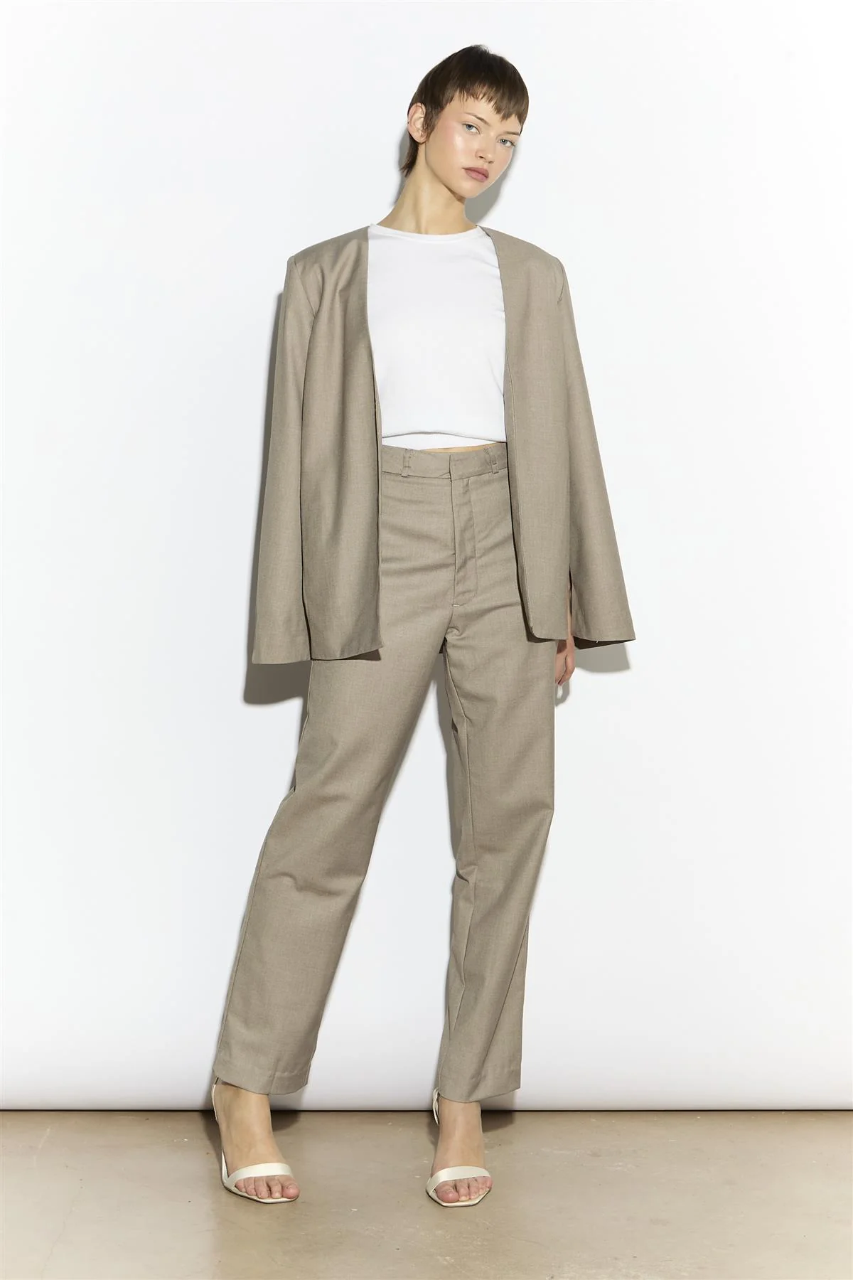 Cape Jacket - Taupe Grey