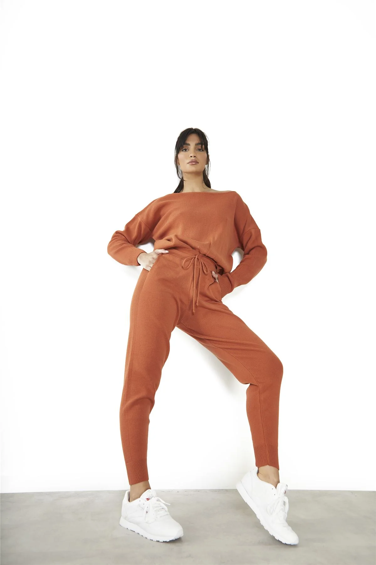 Cinnamon Tie Waist Joggers - Image 4
