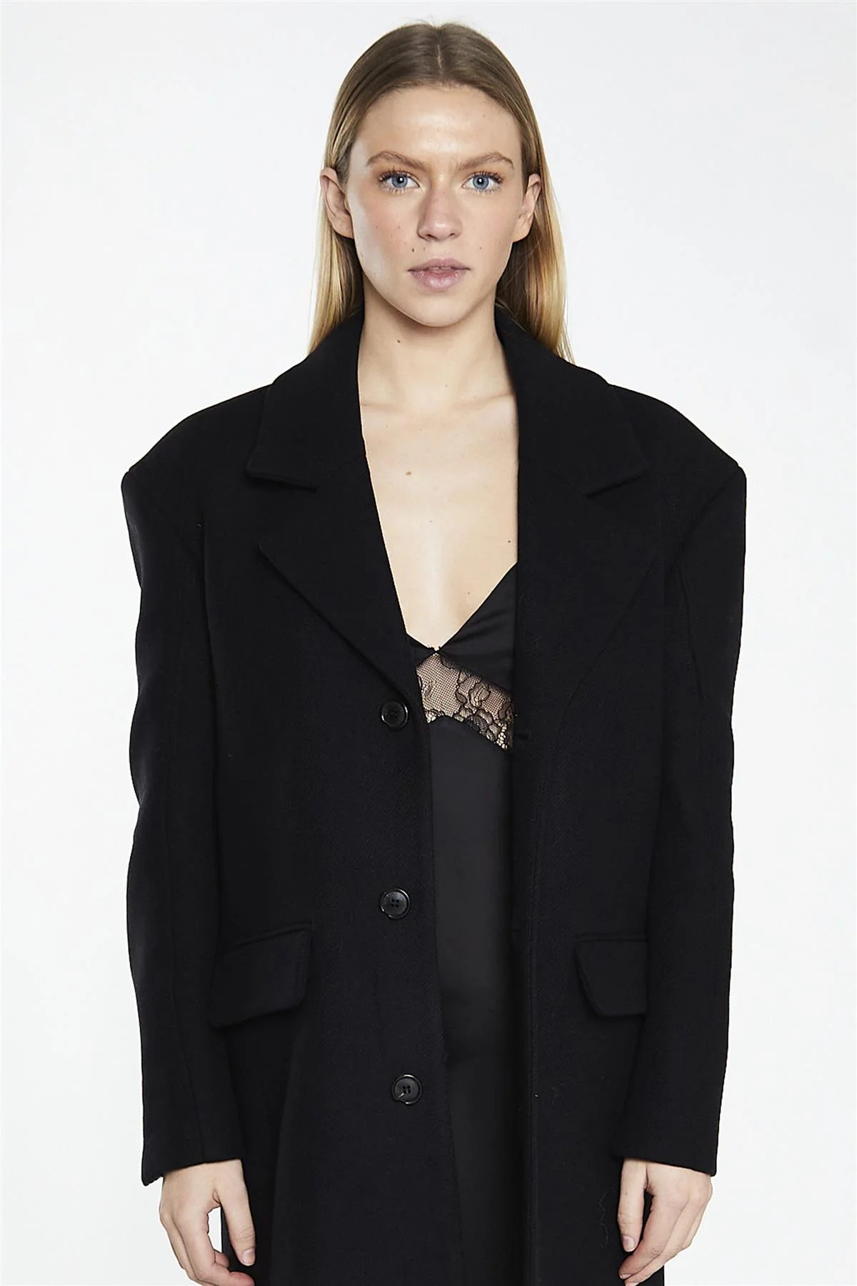 Classic Longline Coat - Black
