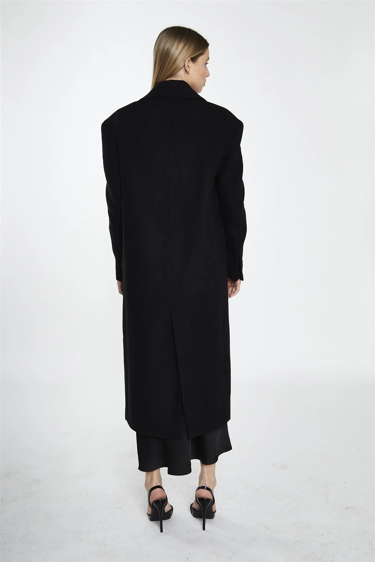 Classic Longline Coat - Black - Image 2