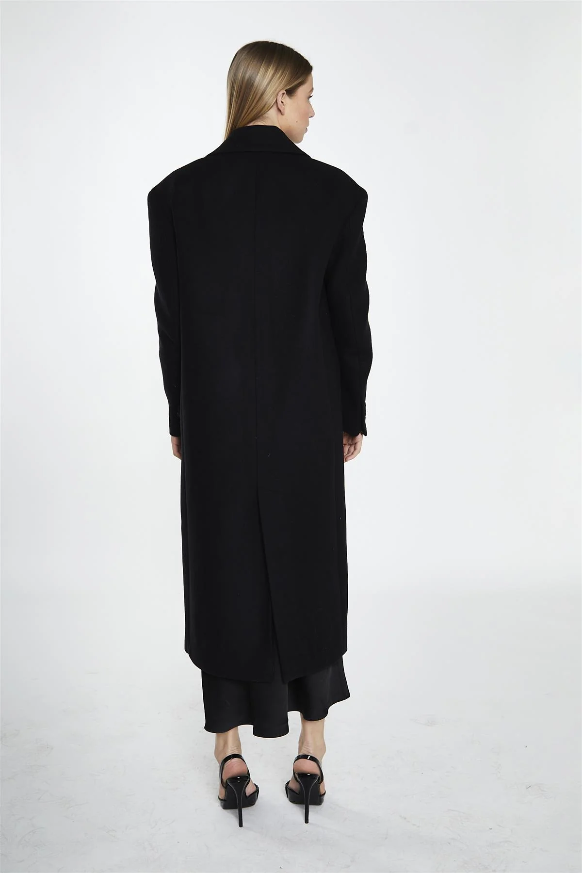 Classic Longline Coat - Black - Image 4
