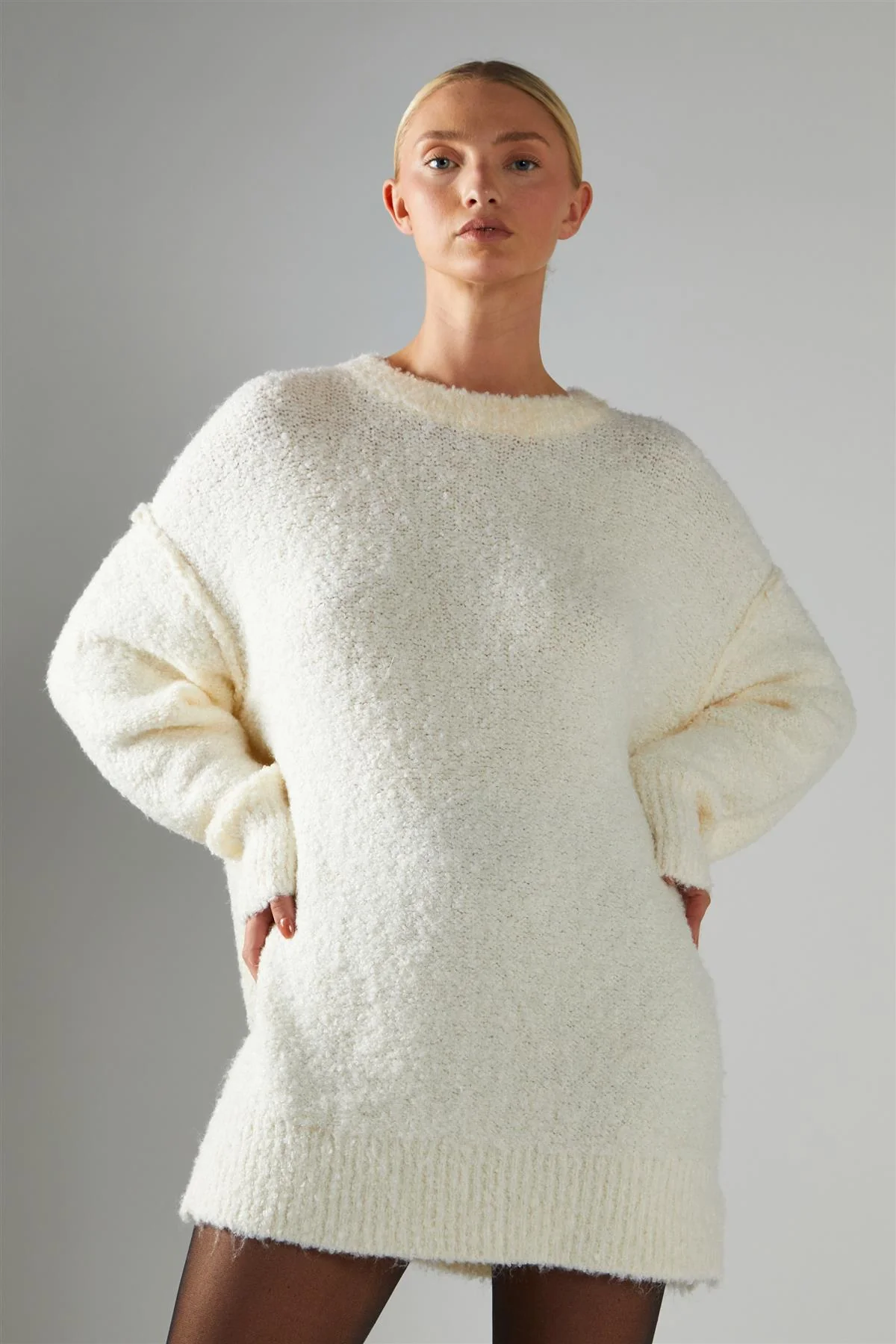 Cream Oversized-Jumper - Image 3