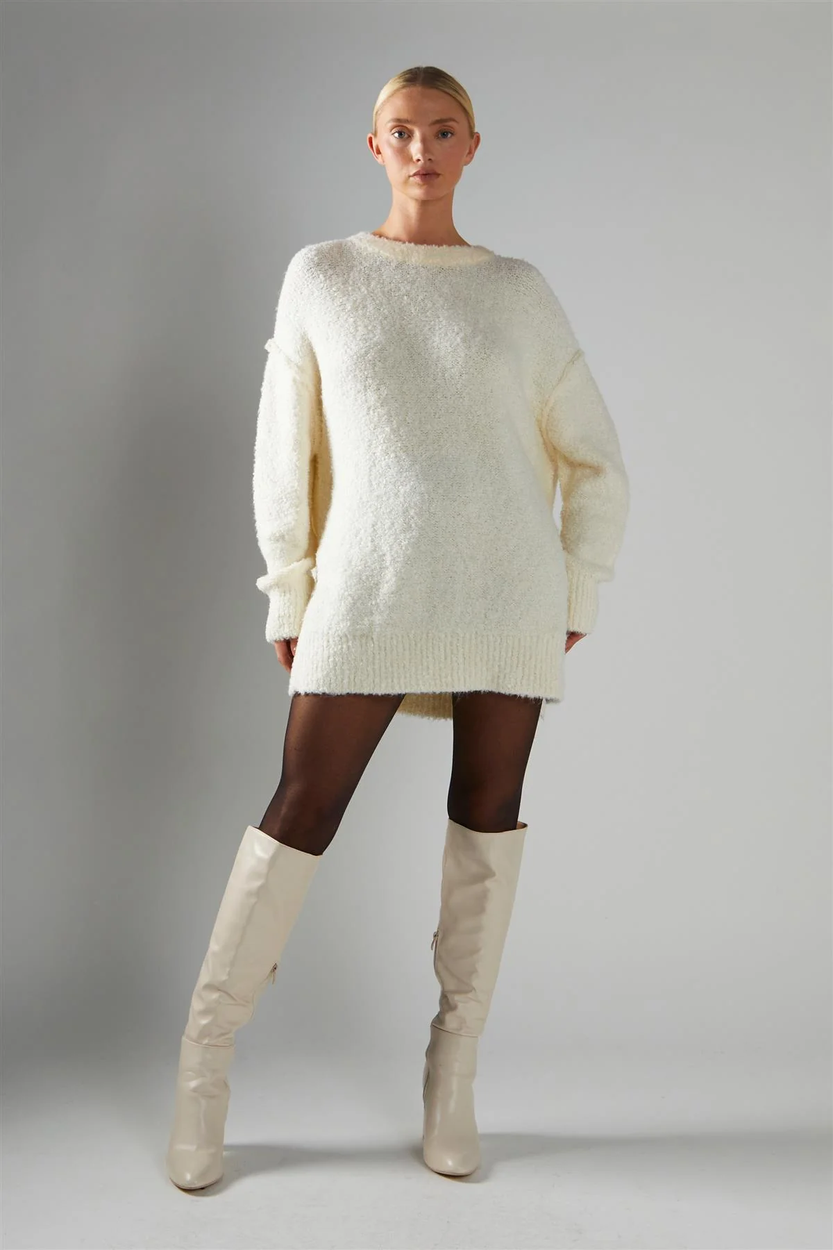 Cream Oversized-Jumper - Image 4