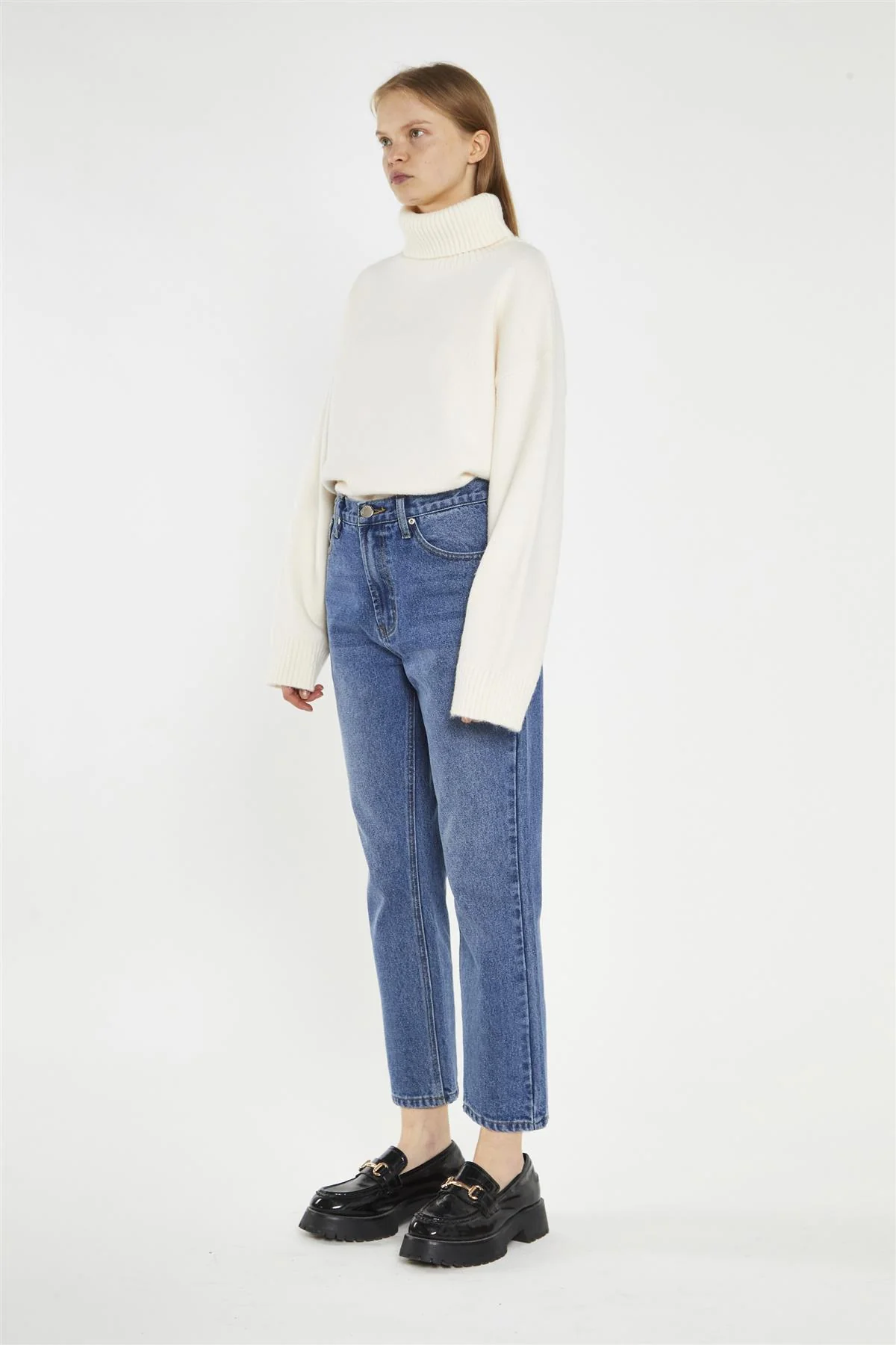 Dark-Stonewash Straight-Leg Jeans - Image 4