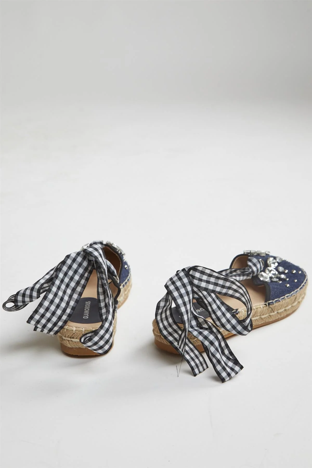 Denim Strappy Sandals - Image 4