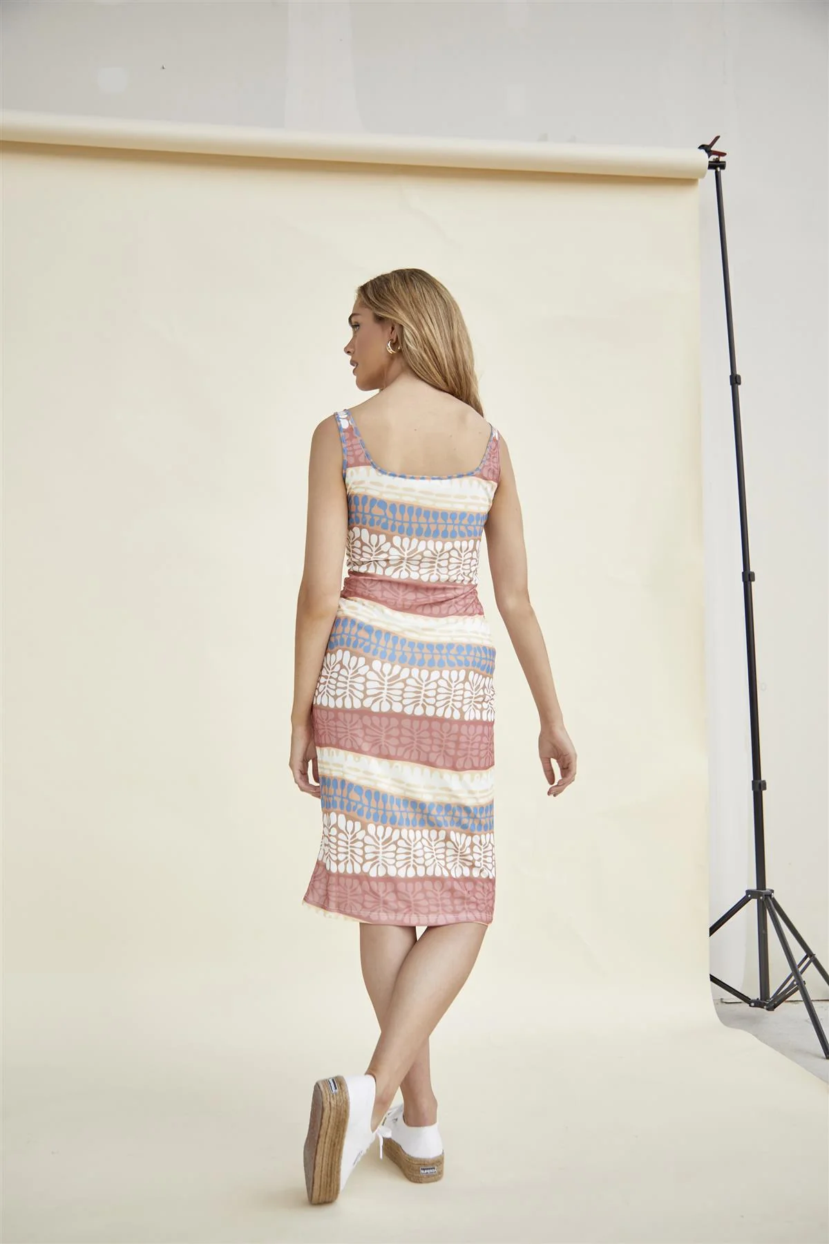 Desert-Landscape Body-Con Midi-Dress - Image 2