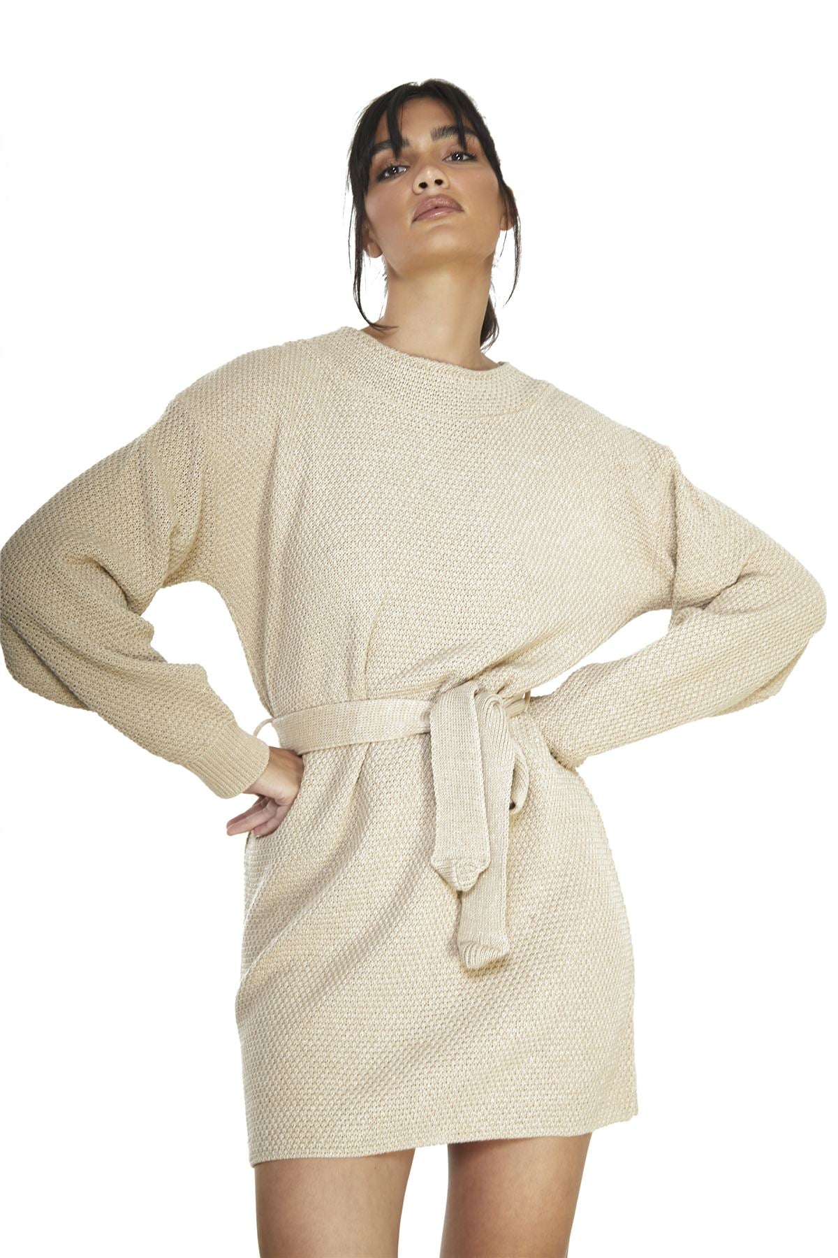 Ecru Jumper Mini-Dress - Image 4