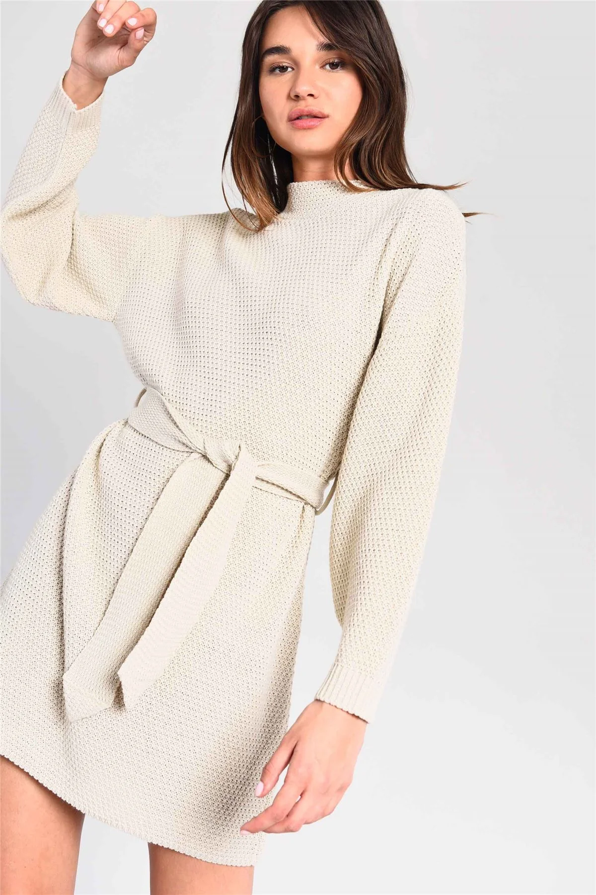 Ecru Jumper Mini-Dress - Image 7