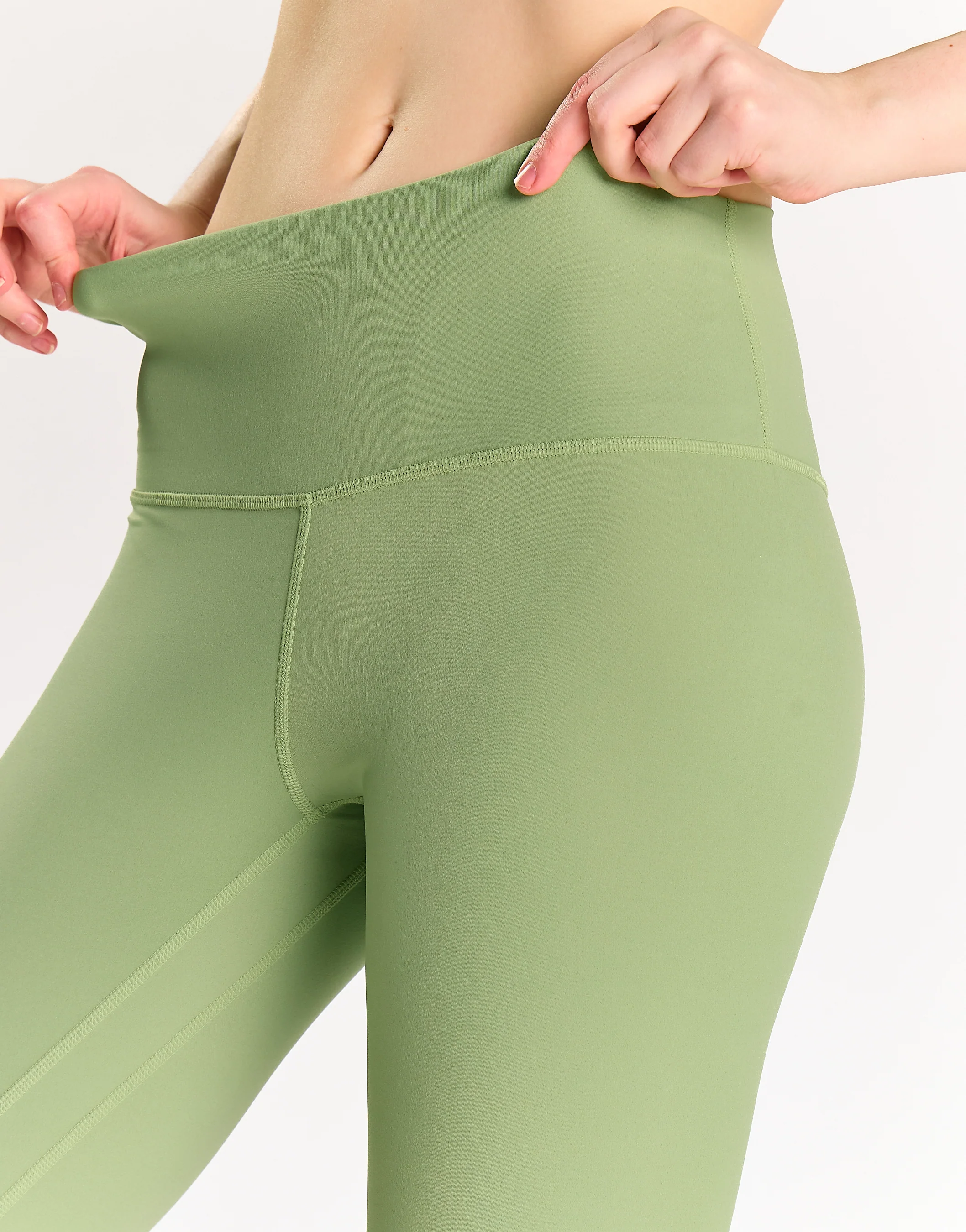 Fern Green High Waisted Gym Leggings - Image 3