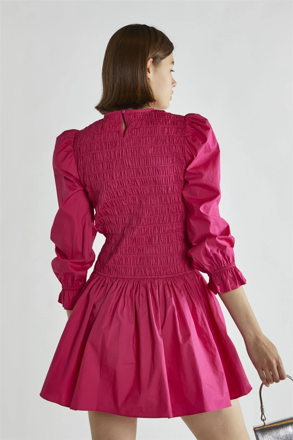 Fuchsia Skater Mini-Dress - Image 2