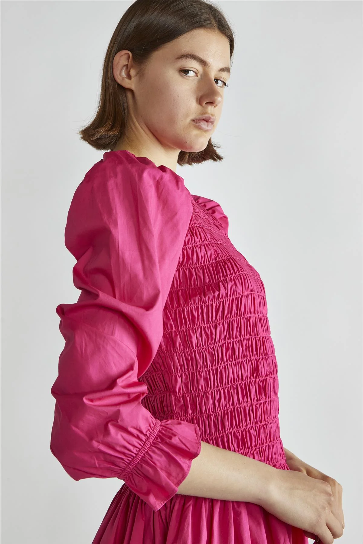 Fuchsia Skater Mini-Dress - Image 4