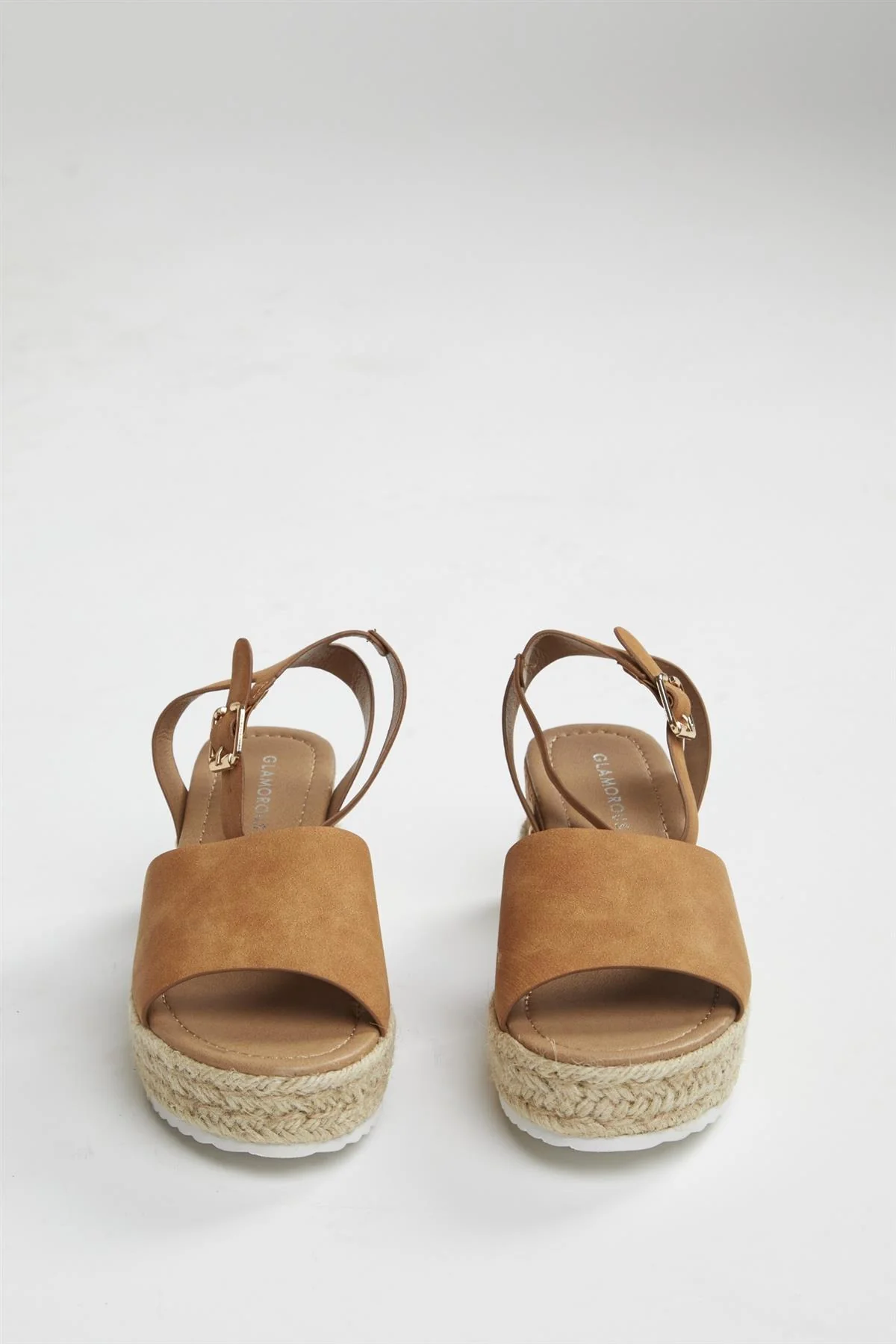 Tan Nubuck Espadrille Sandals - Image 2