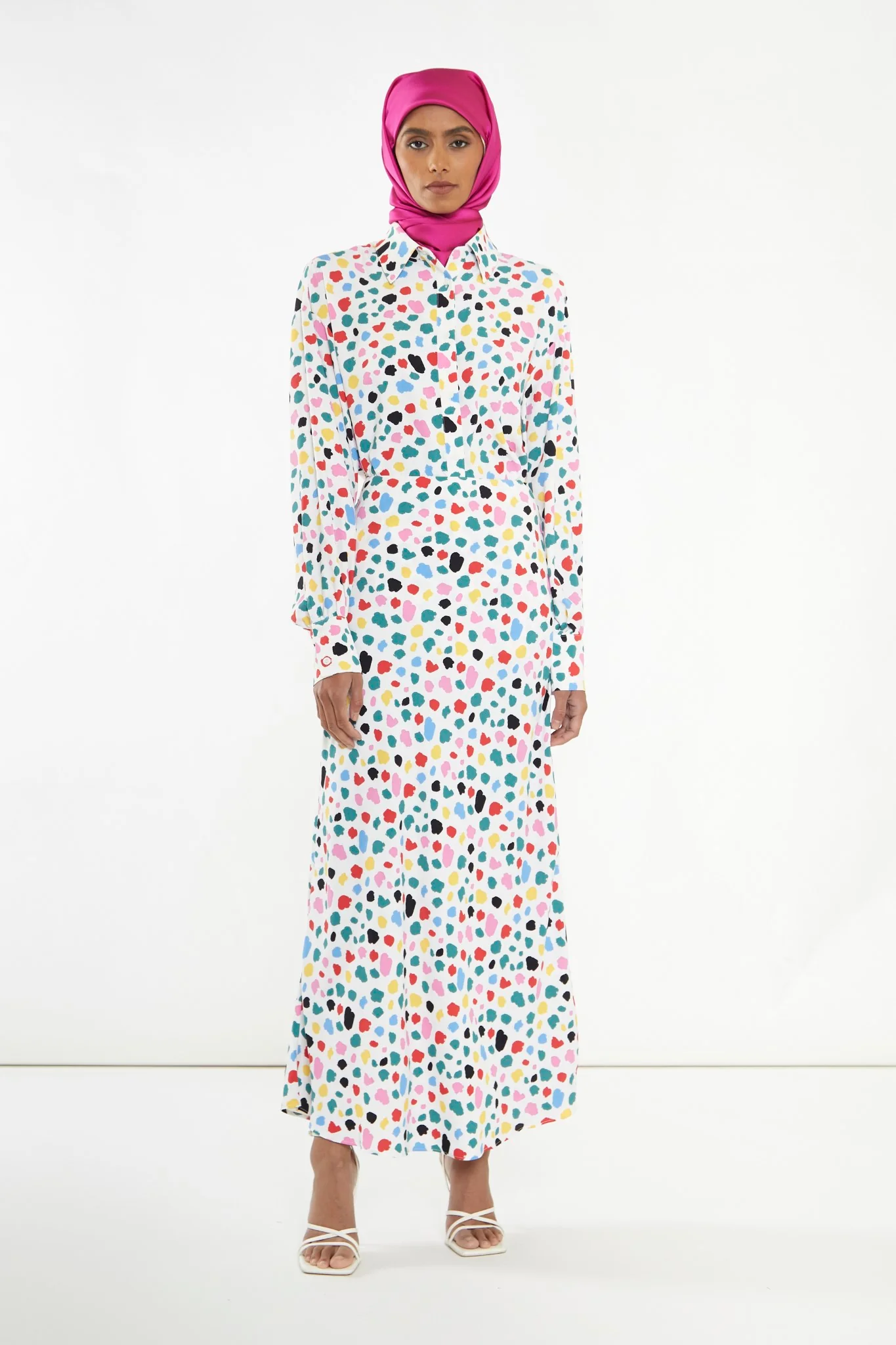 Abstract Spot Long Sleeve Shirt - Image 4