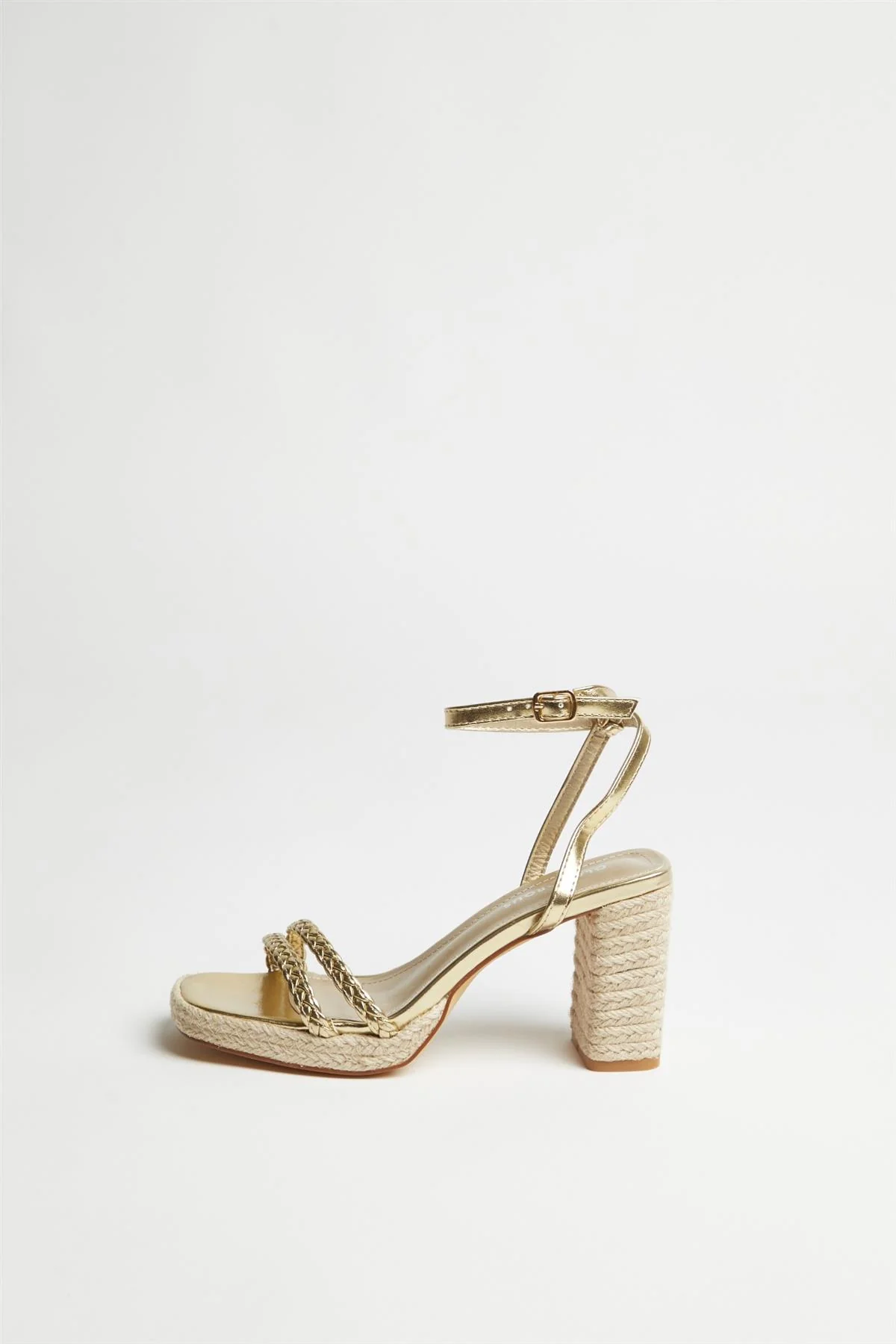 Gold Braided Espadrille-Heels - Image 2