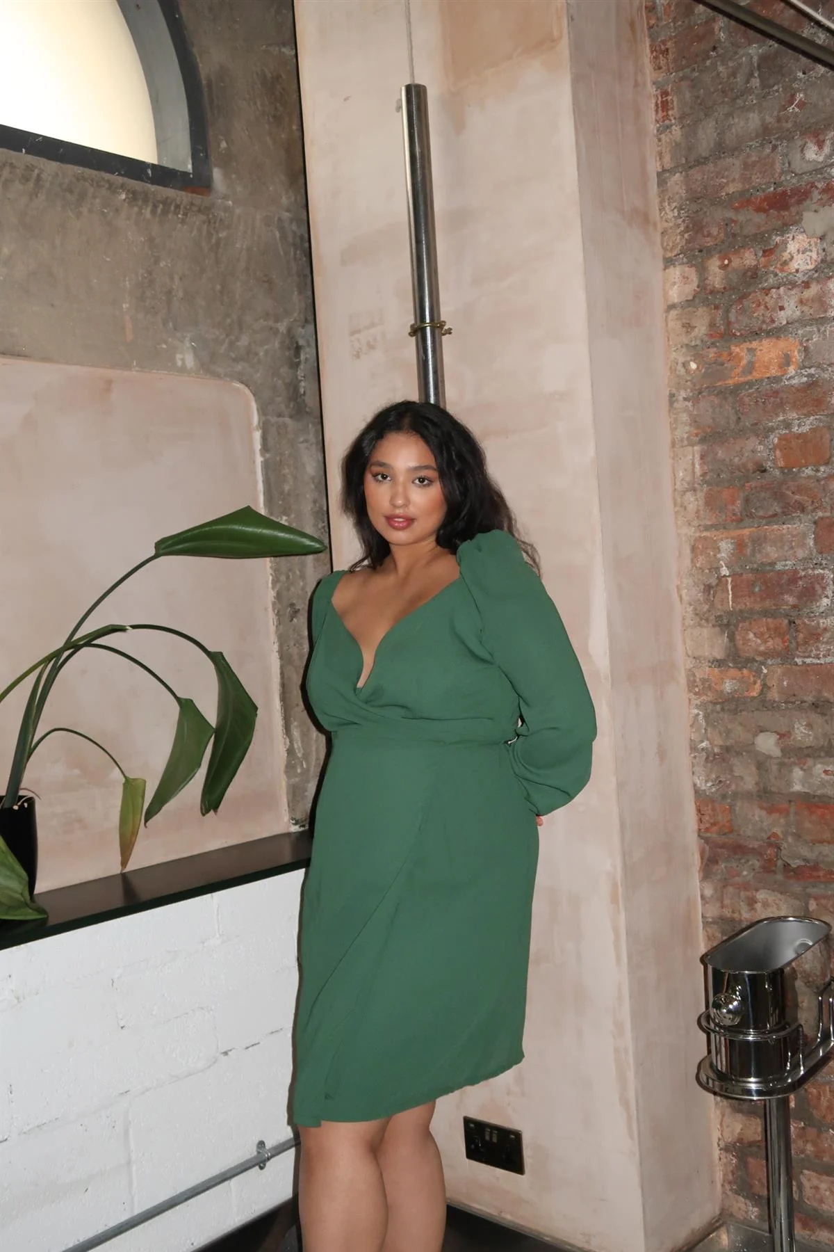 Green Midi-Party dress - Image 3