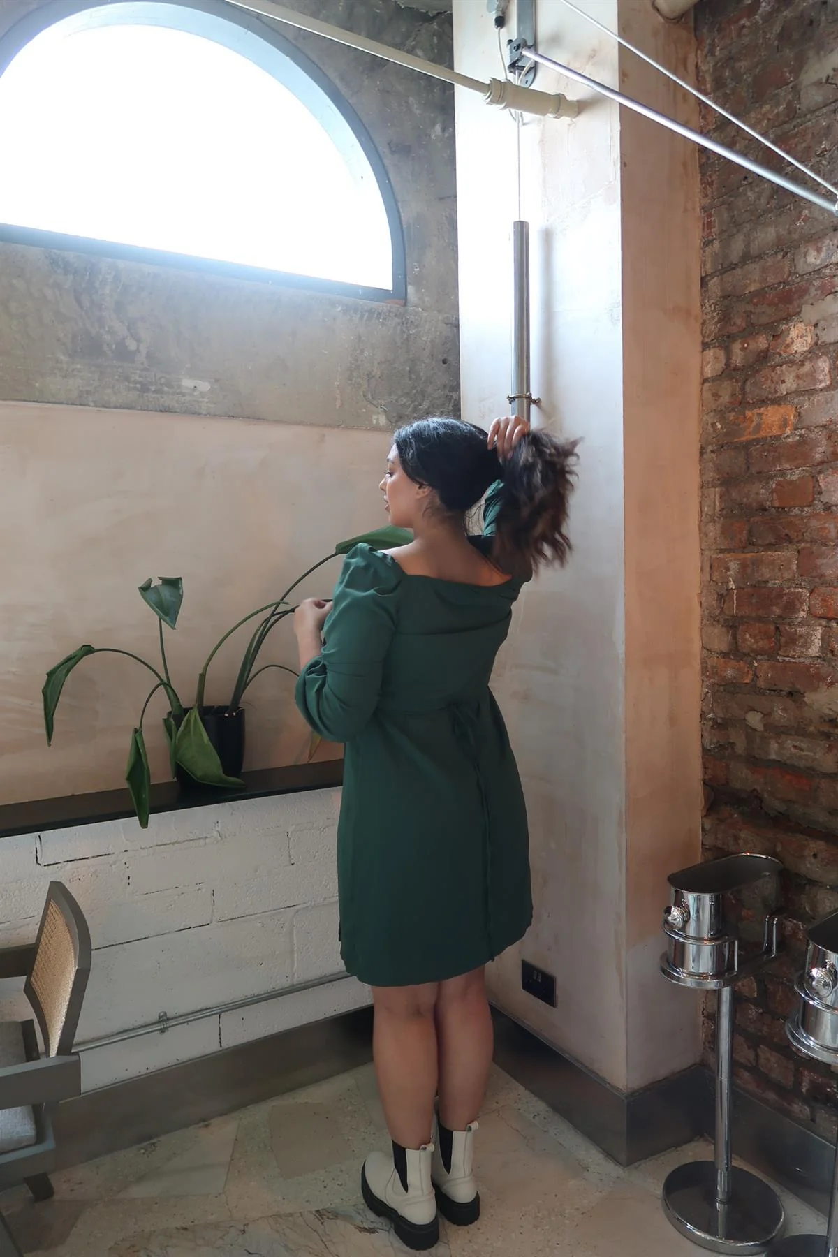 Green Midi-Party dress - Image 4