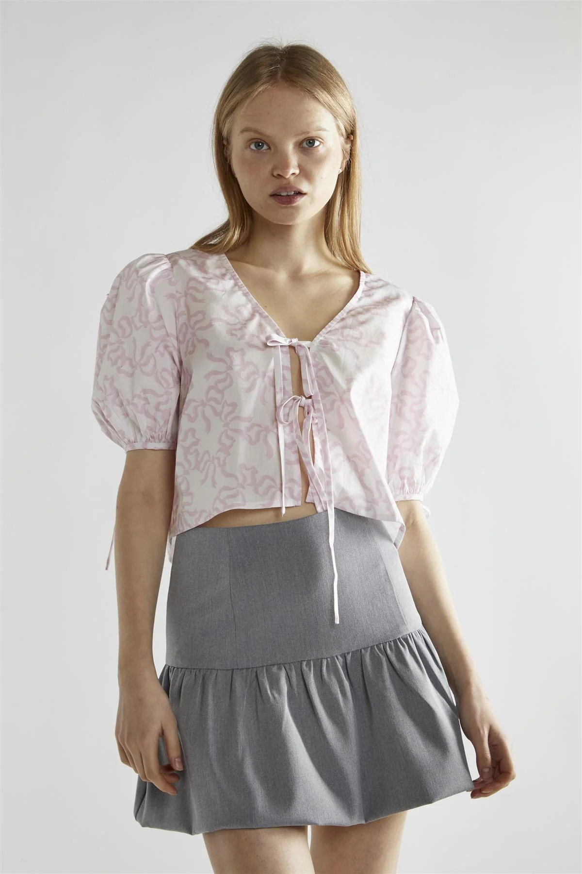 Grey Half Tutu Mini-Skirt - Image 3
