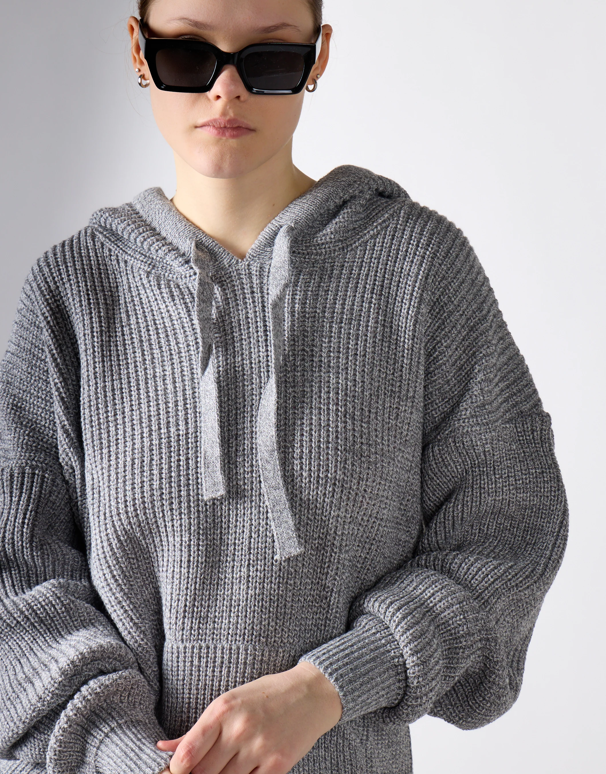 Grey Marl Knit Jumper - Image 3