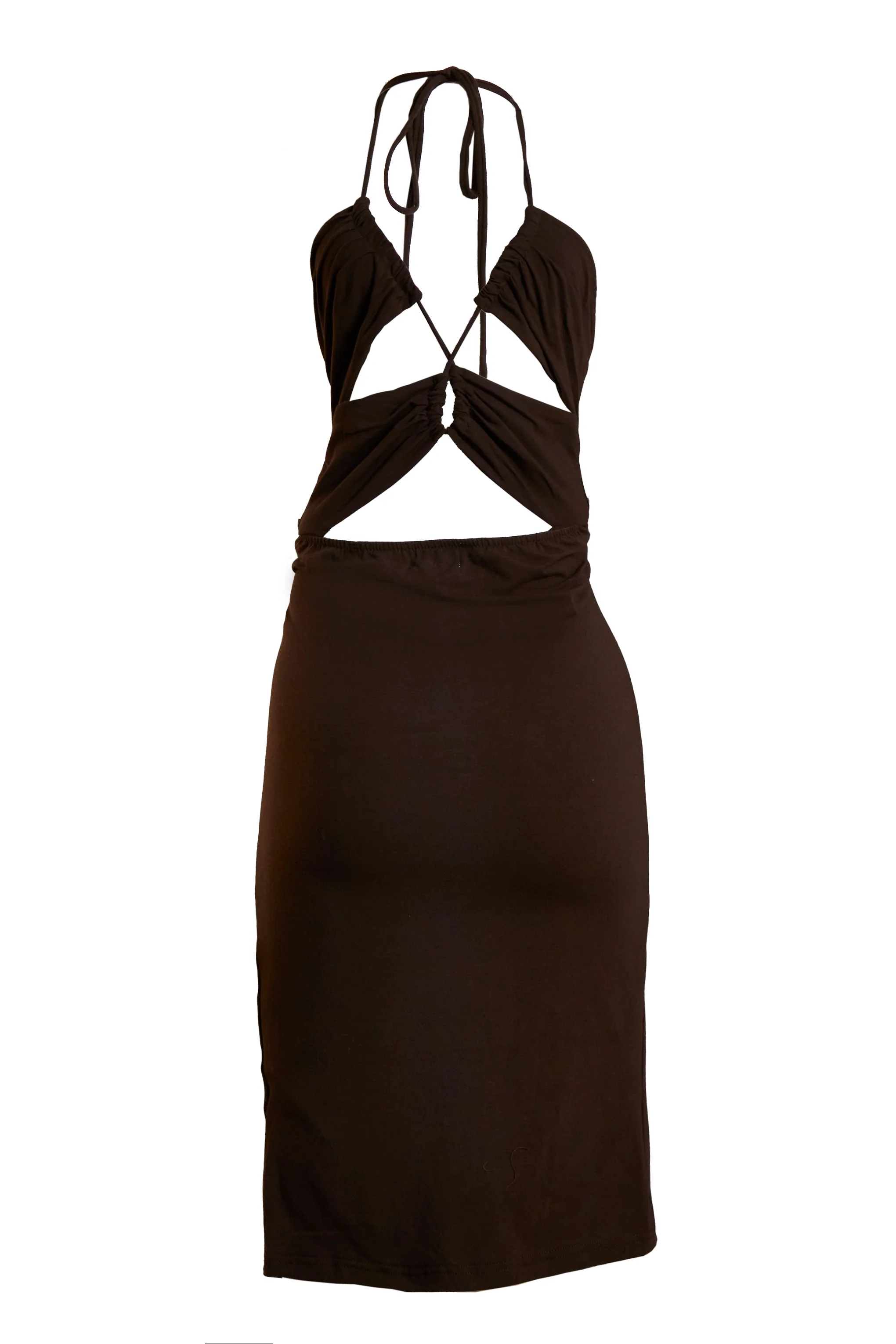 Glamorous Care Brown Open Back Detail Mini Dress - Image 5