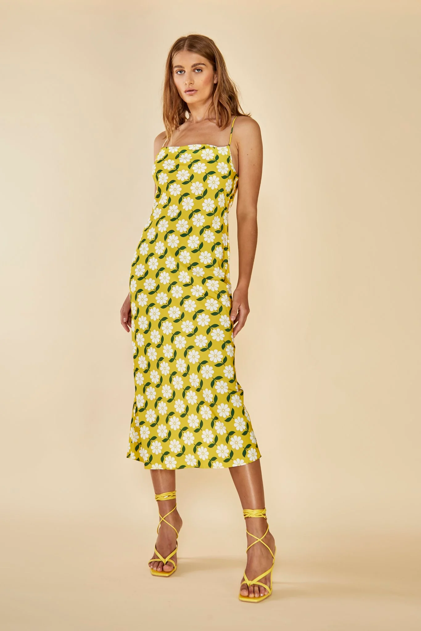 Glamorous Care Bias Cut Cowl Neck Cami Dress